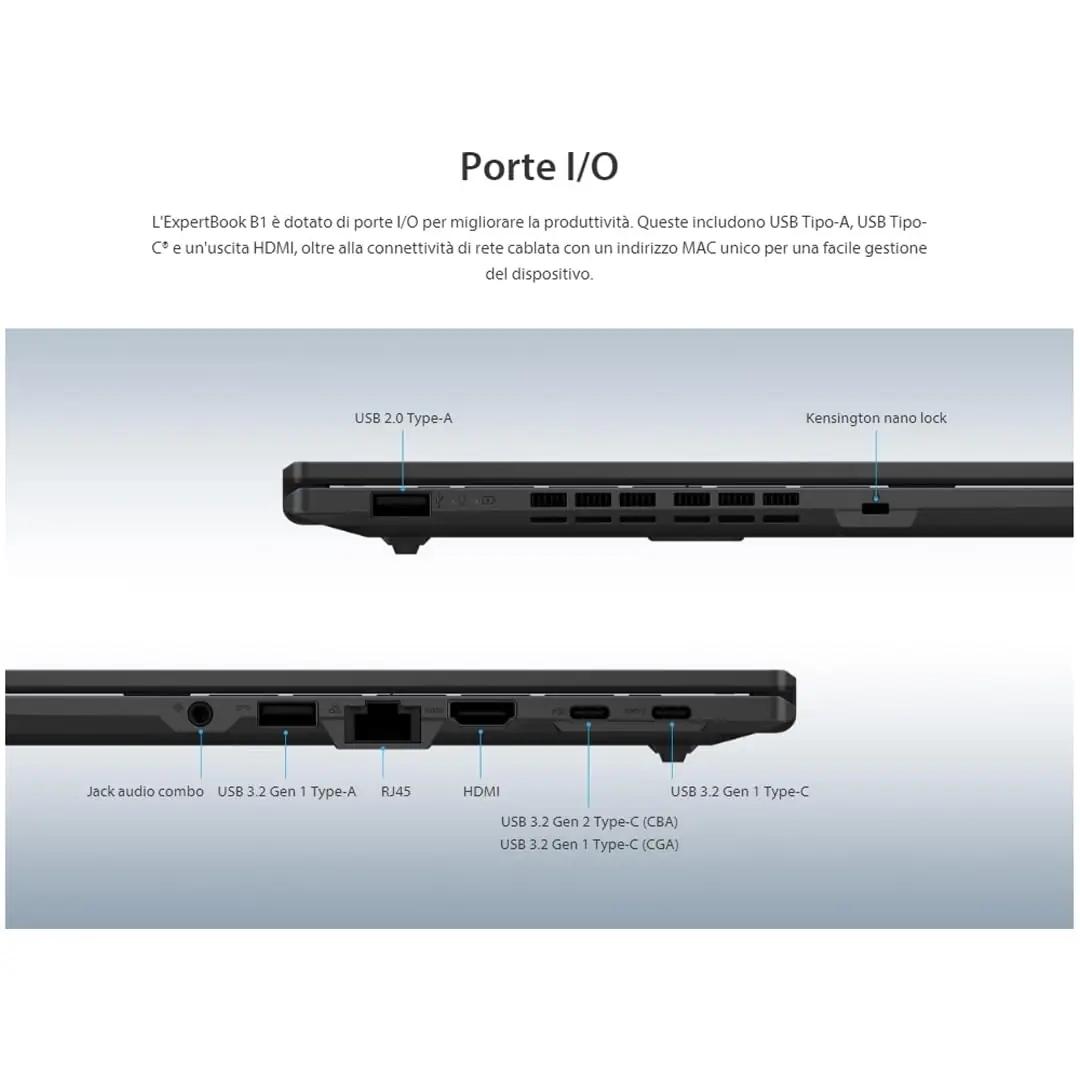 ASUS ExpertBook – vastupidav töö- ja õppimis sülearvuti 15,6″ – pakend ja tarvikud