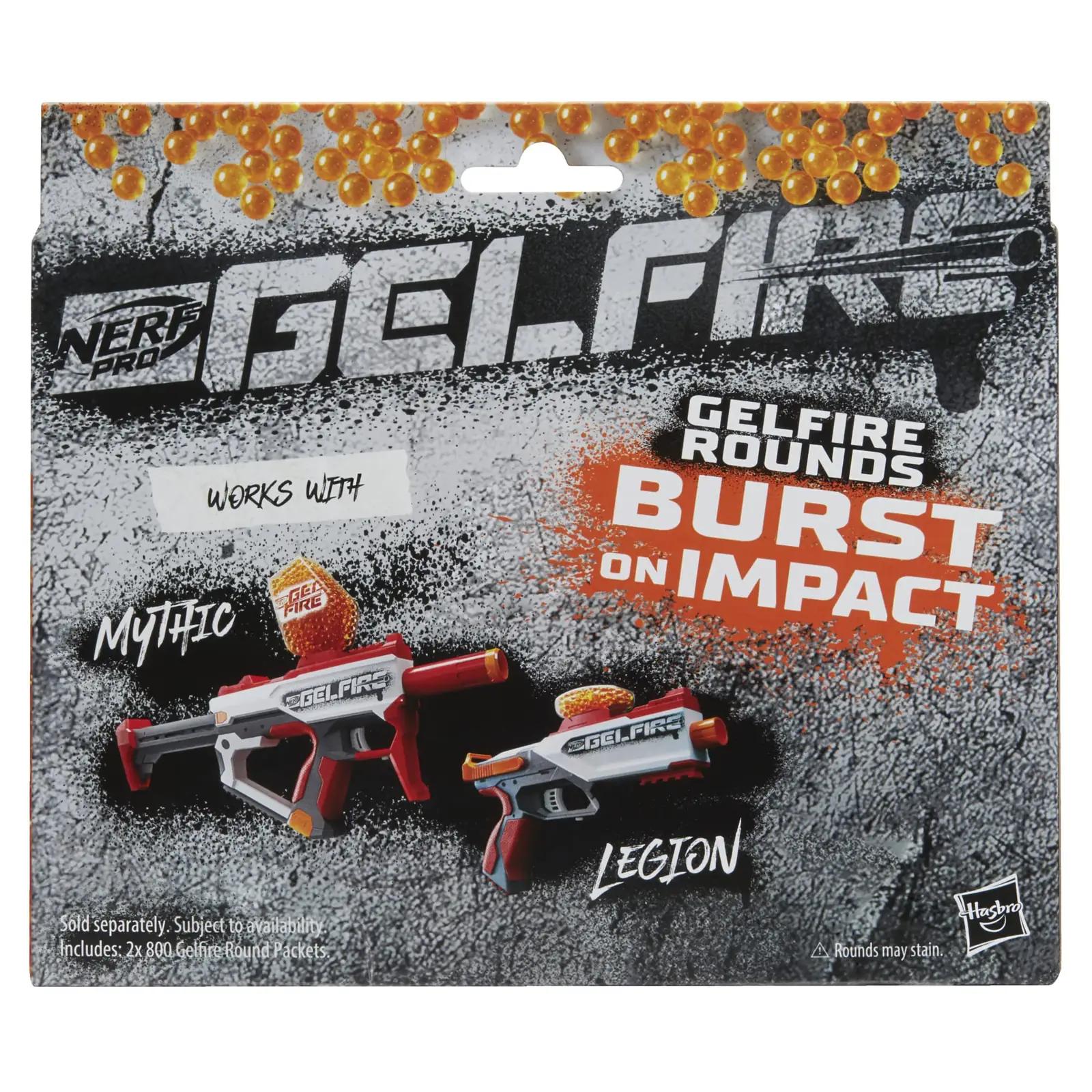 NERF professionaalne täitekomplekt 1600 oranži geelpalli – kasutusnäide