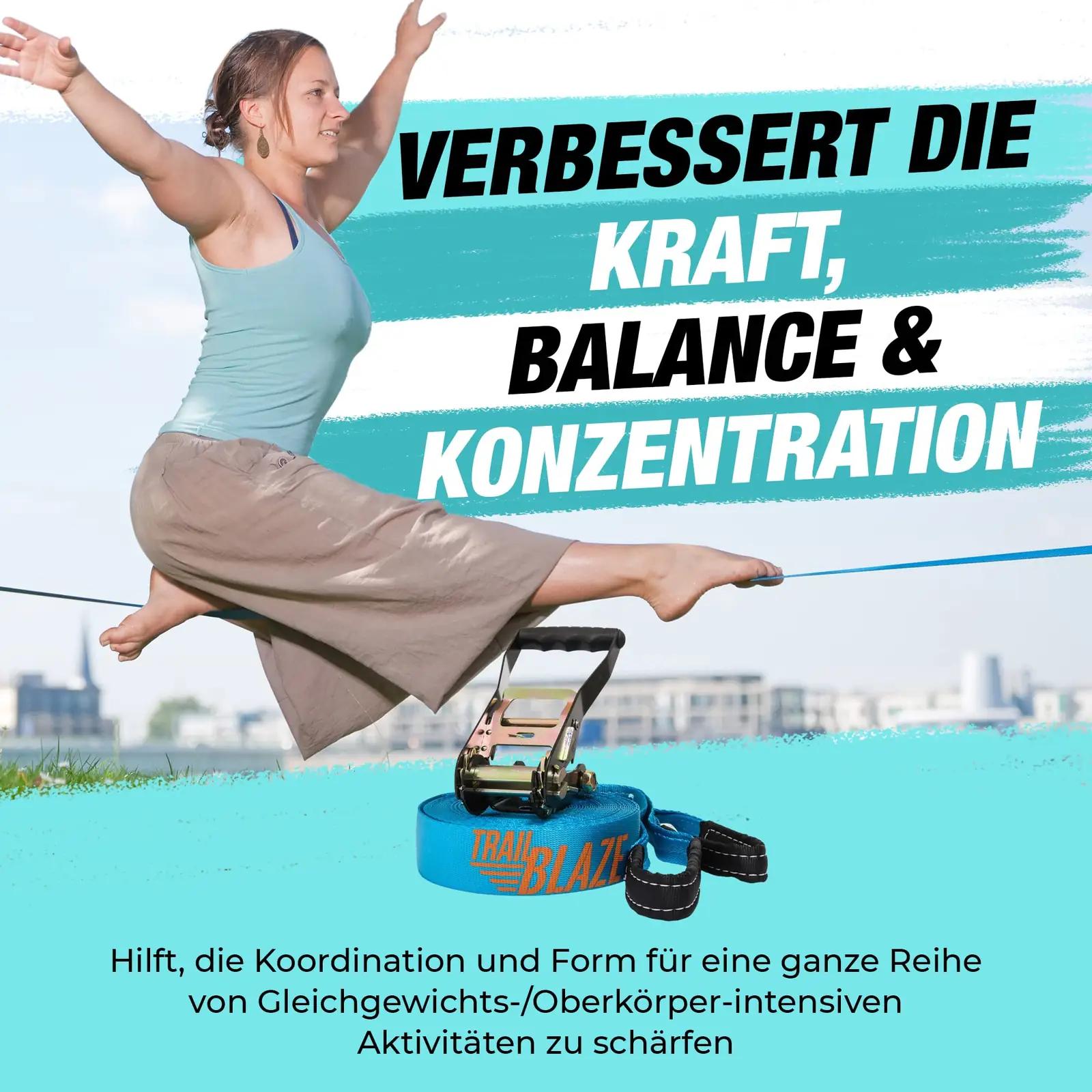 Trailblaze tugev polüester slackline komplekt — algajale – pilt 9