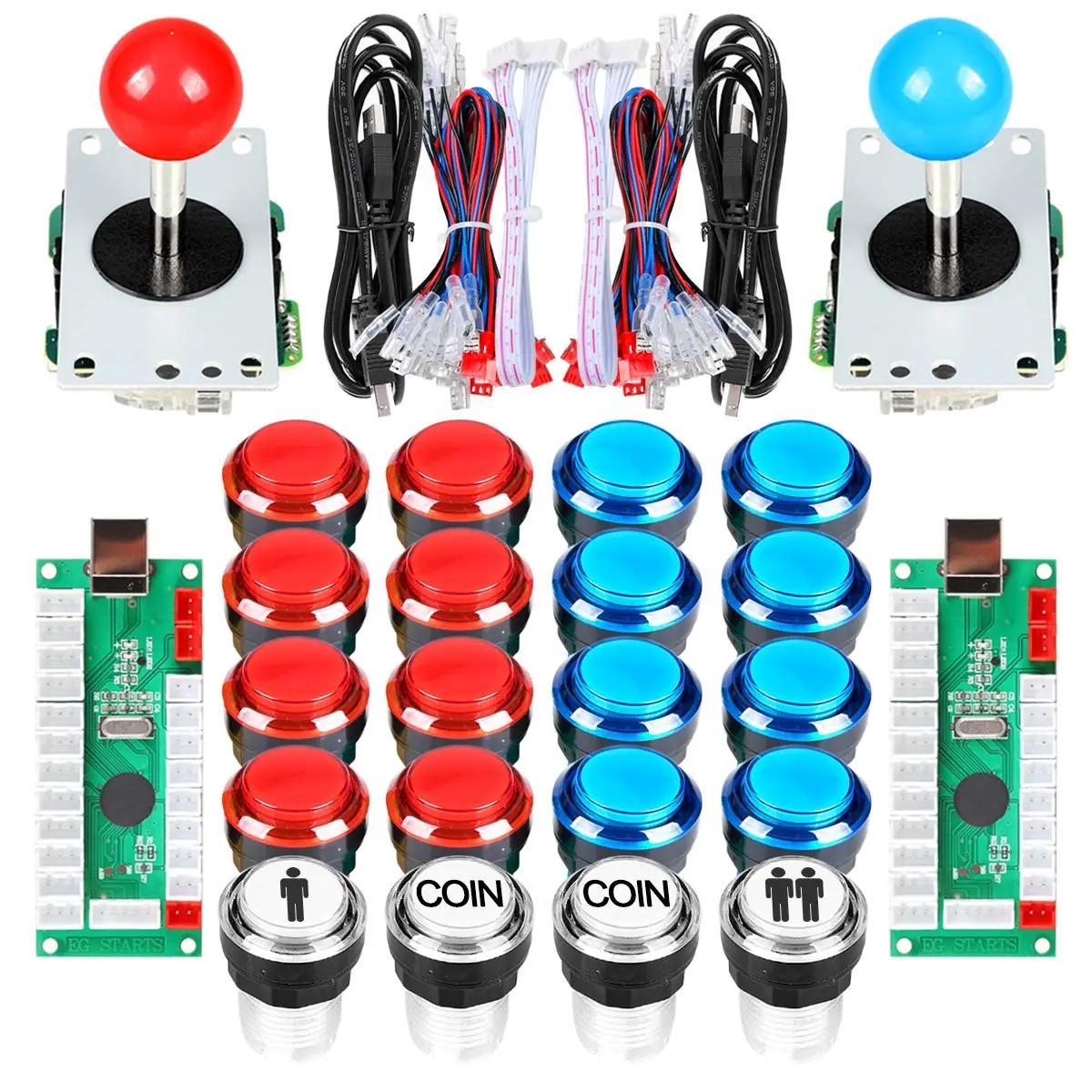 EG STARTS arcade-juhtpaneel DIY komplekt — LED nupud ja 2