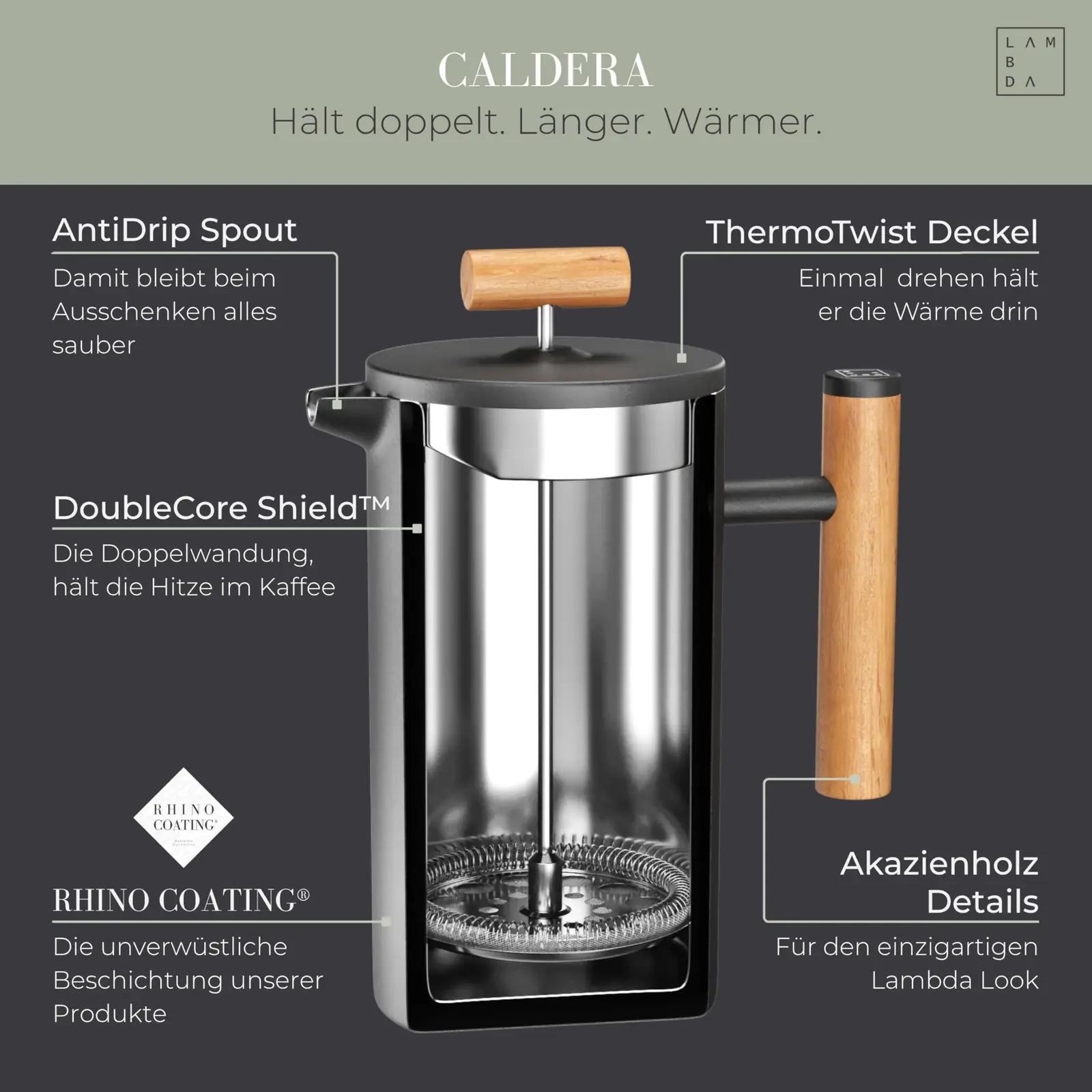 LAMBDA COFFEE 2023 tee ja espresso – detailne lähivaade
