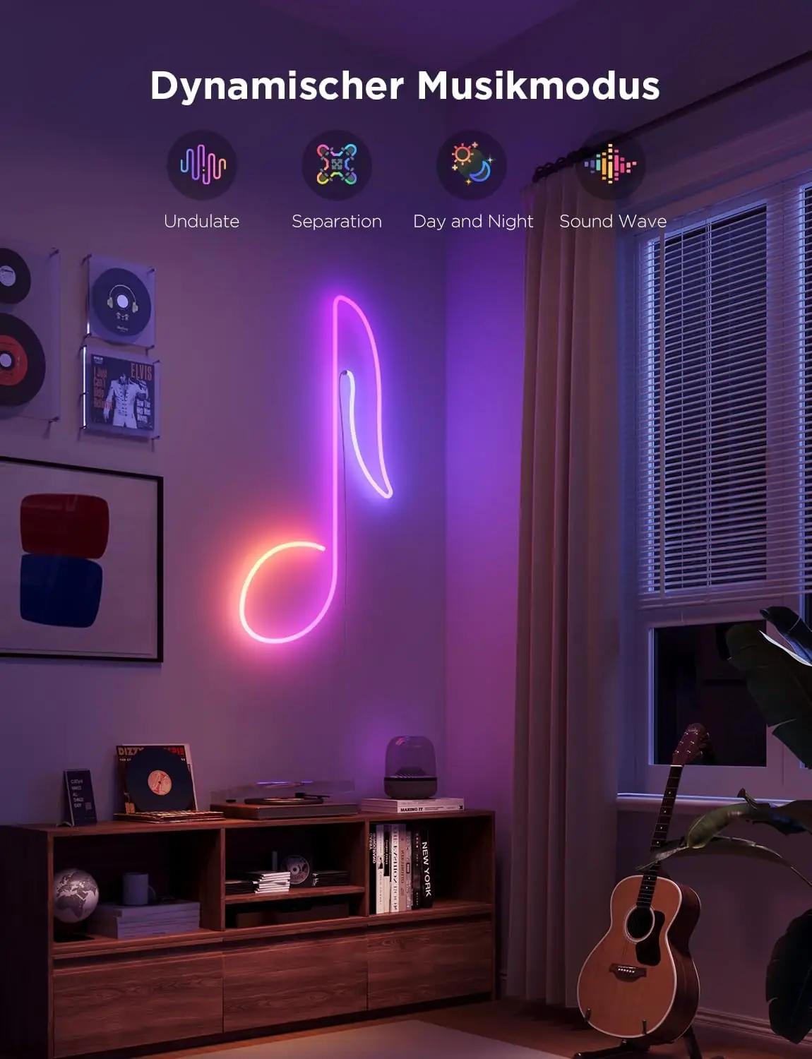 Govee silikoonne Neon Rope Light 5m – painduv seinakaunistus – pilt 6