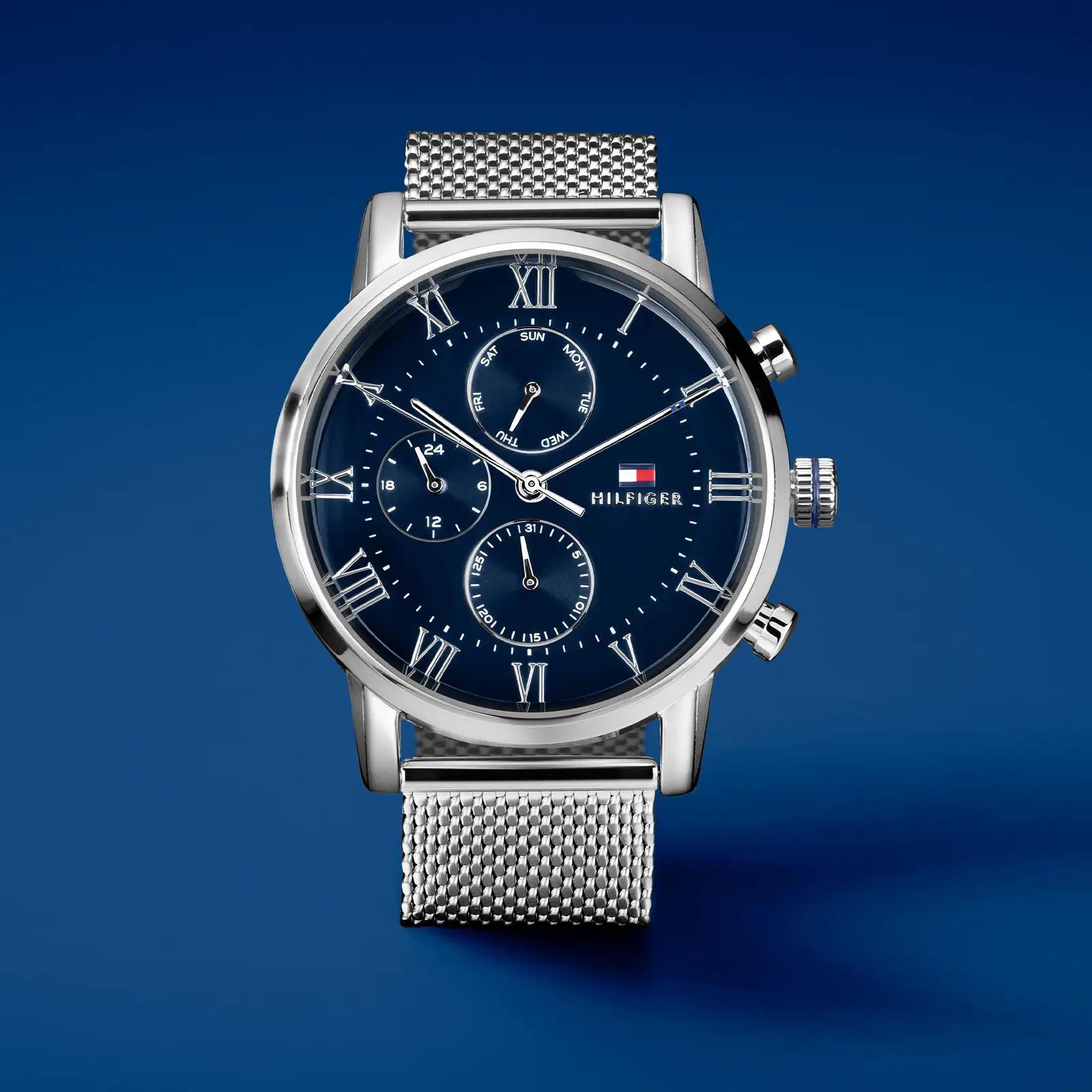 Tommy Hilfiger roostevaba meeste käekell — stiilne mesh-hihn – pakend ja tarvikud