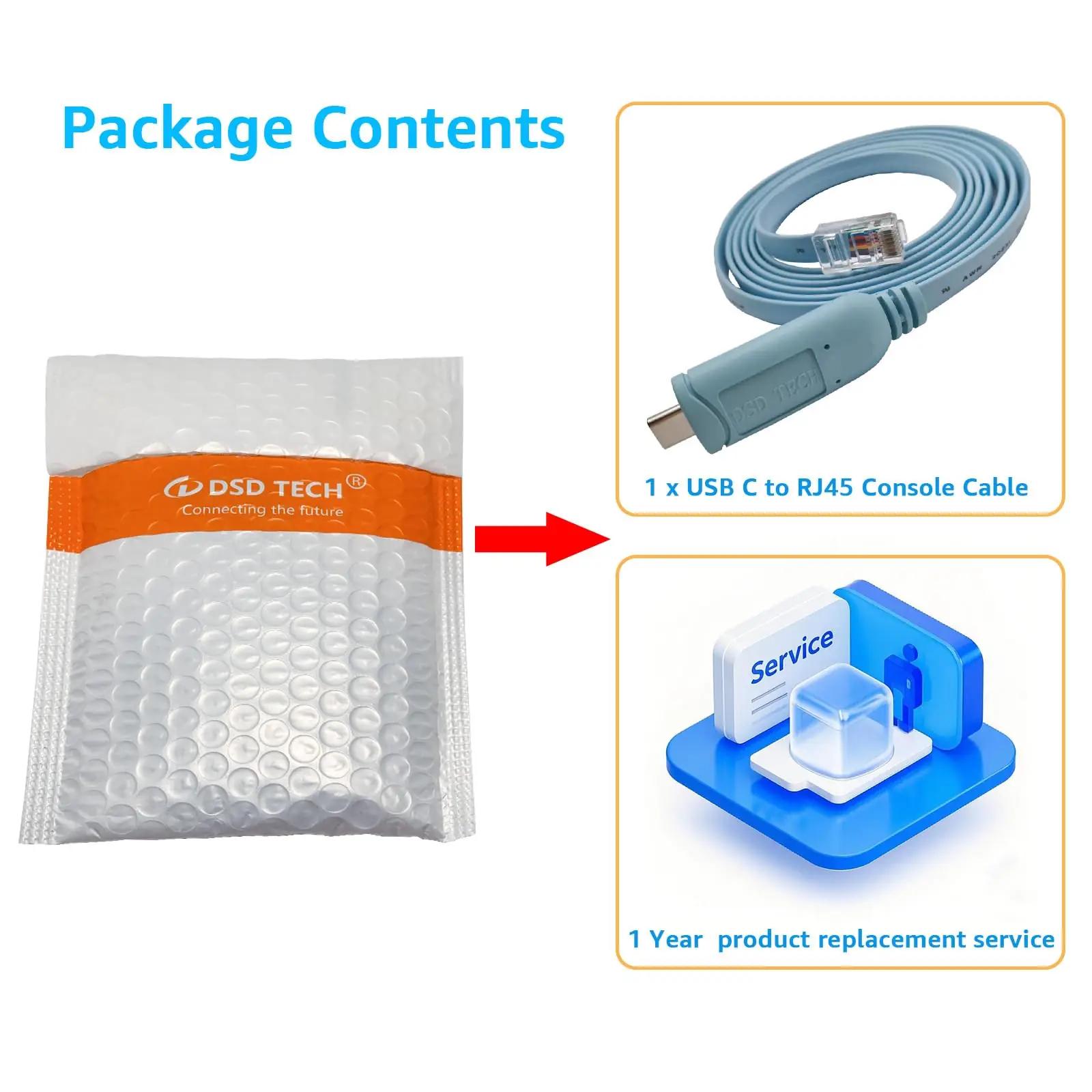 DSD TECH sinine konsoolikaabel USB-C → RJ45 – pilt 7
