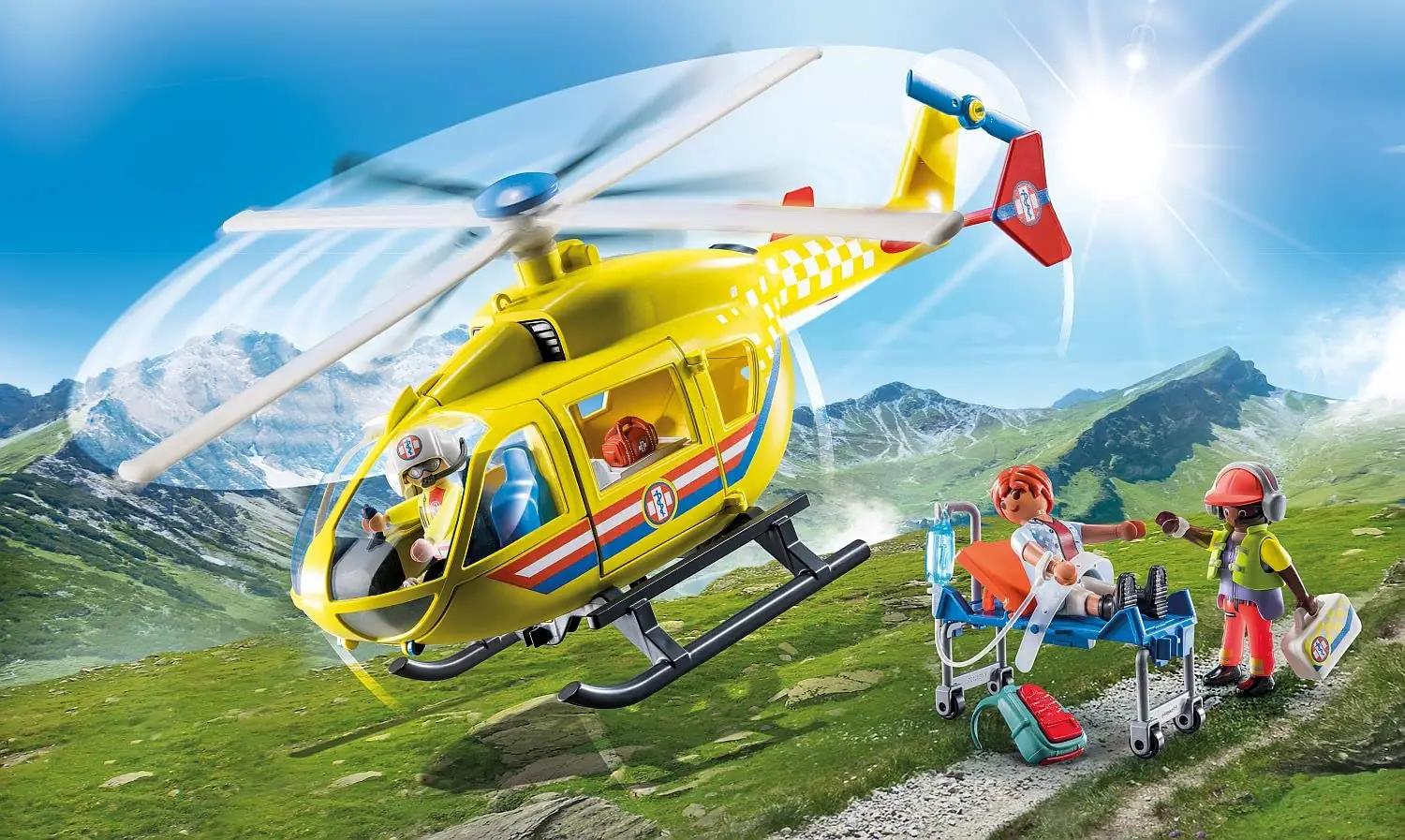 PLAYMOBIL päästehelikopter lastele — mänguasi 71203 – kasutusnäide
