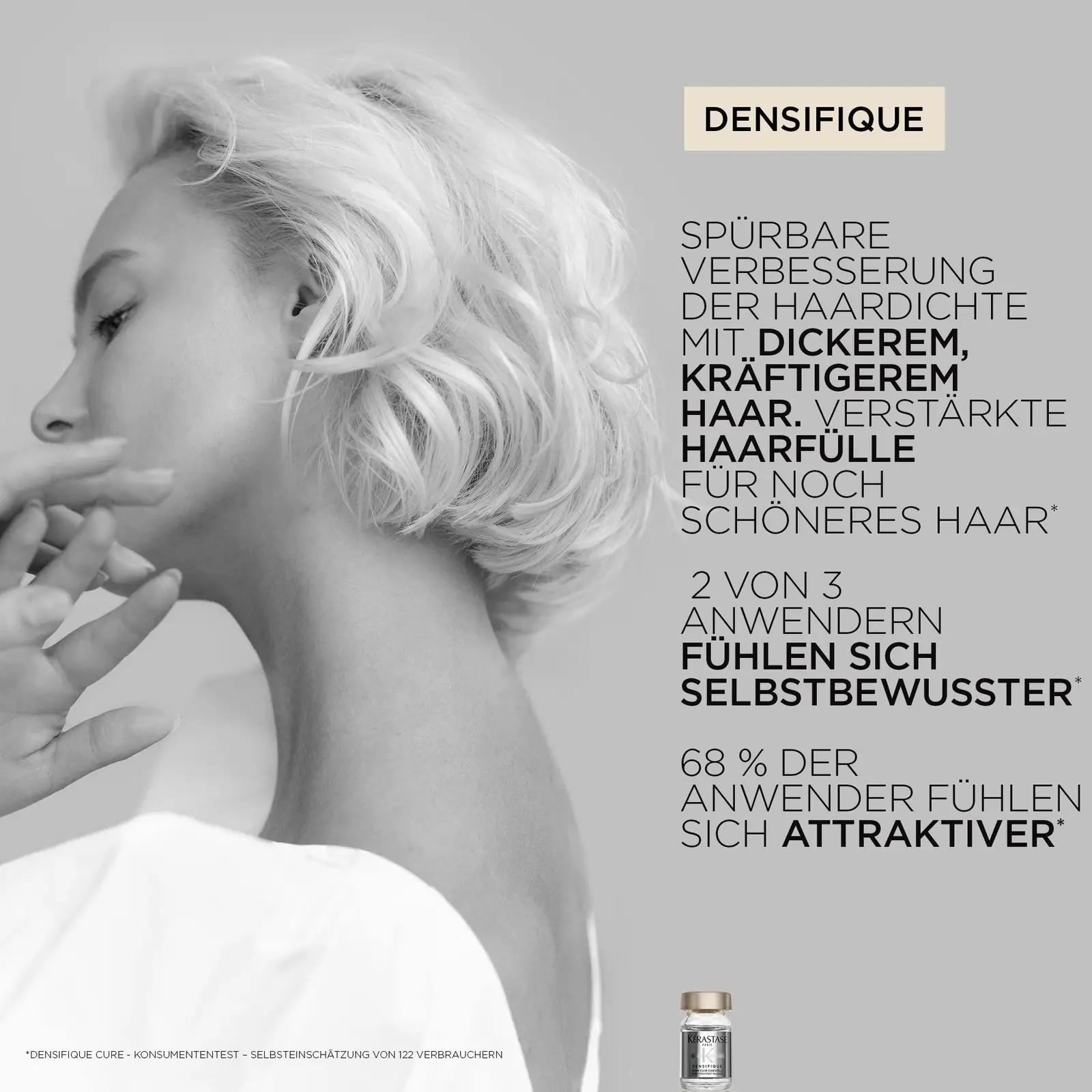 KÉRASTASE tihendav juuksemask peentele juustele 200 ml – kasutusnäide