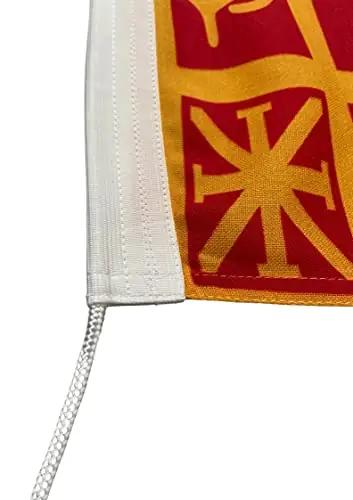 NS BANDIERE SRL lipukangas – Serenissima punane 95×175 cm – kasutusnäide