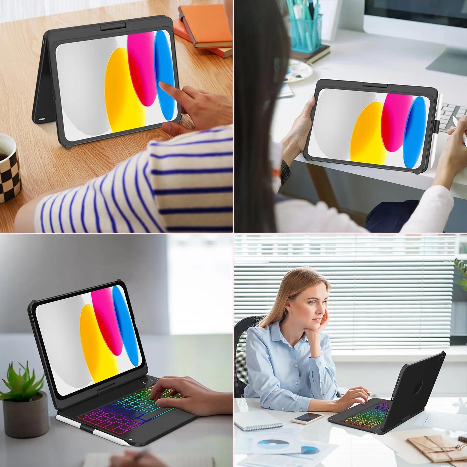 MMK klaviatuur iPad 11/10.9″ – valgustusega, õhuke kate – pilt 8