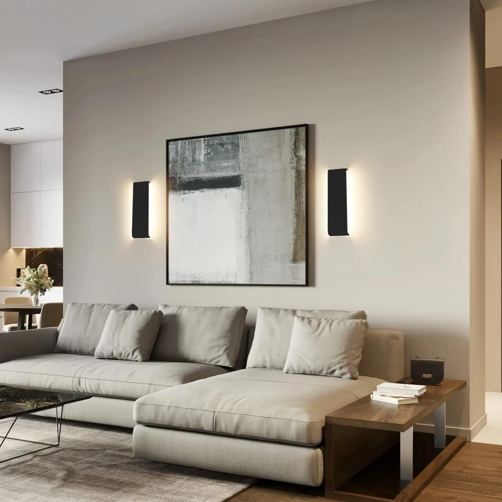 Klighten modernne alumiiniumseina lamp — soe 3000K valgustus – kasutusnäide