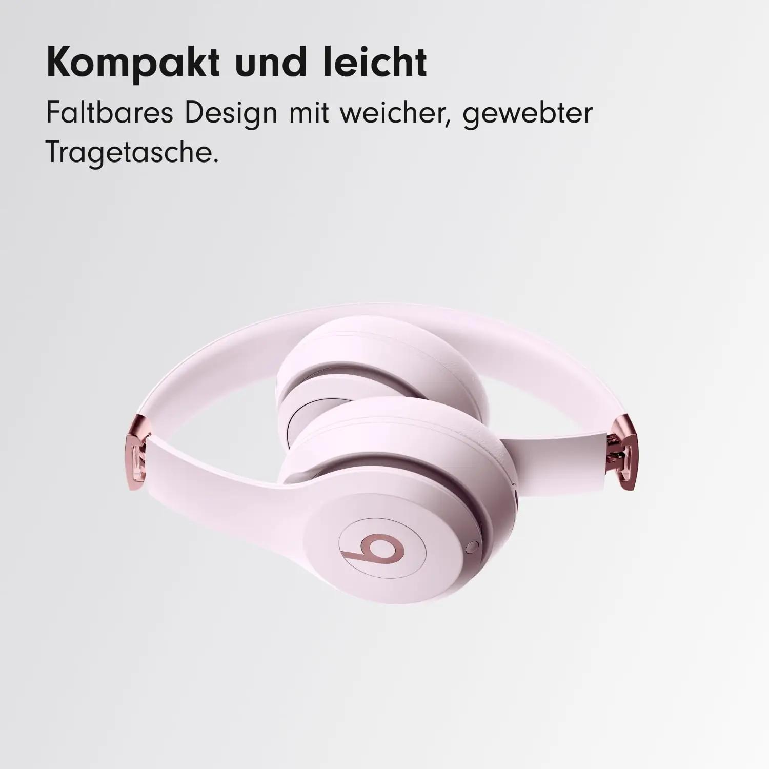 Beats Solo 4 roosa juhtmevaba on-ear kõrvaklapid mugavaks – kasutusnäide