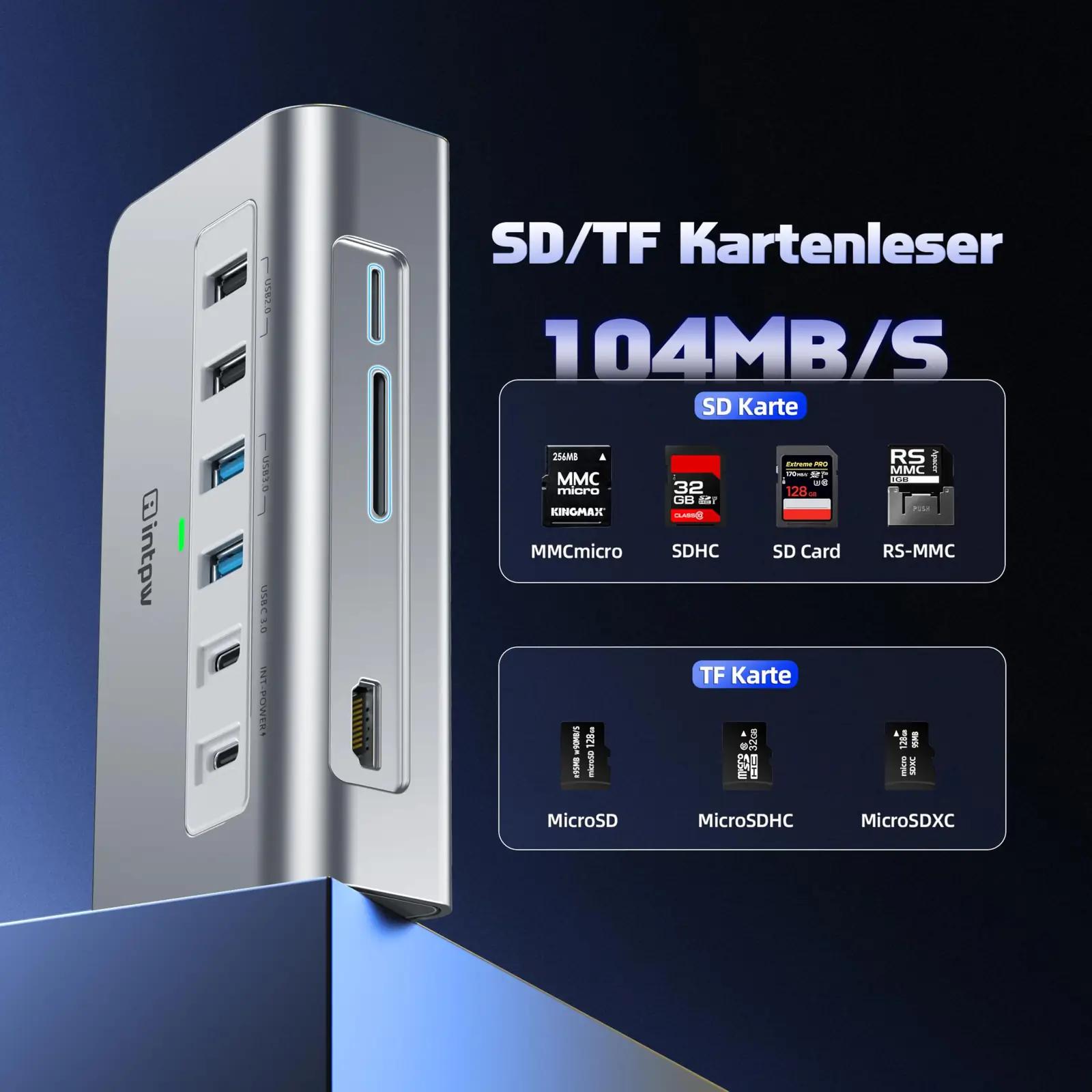 intpw alumiiniumist 9-in-1 USB-C ja HDMI jaam tööks ja – pilt 7