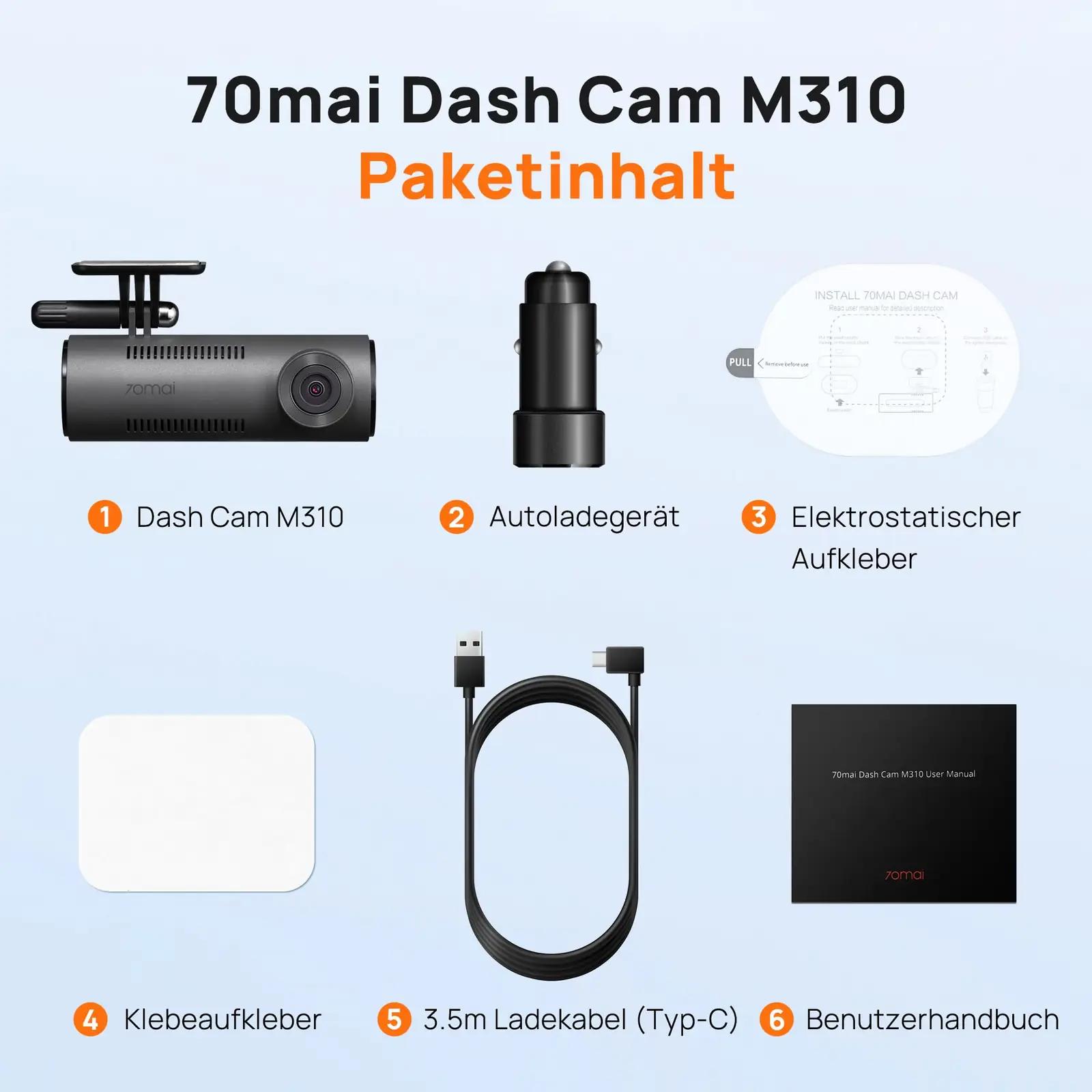 70mai auto-videokaamera M310 — kompaktne öövaade ja – pilt 9