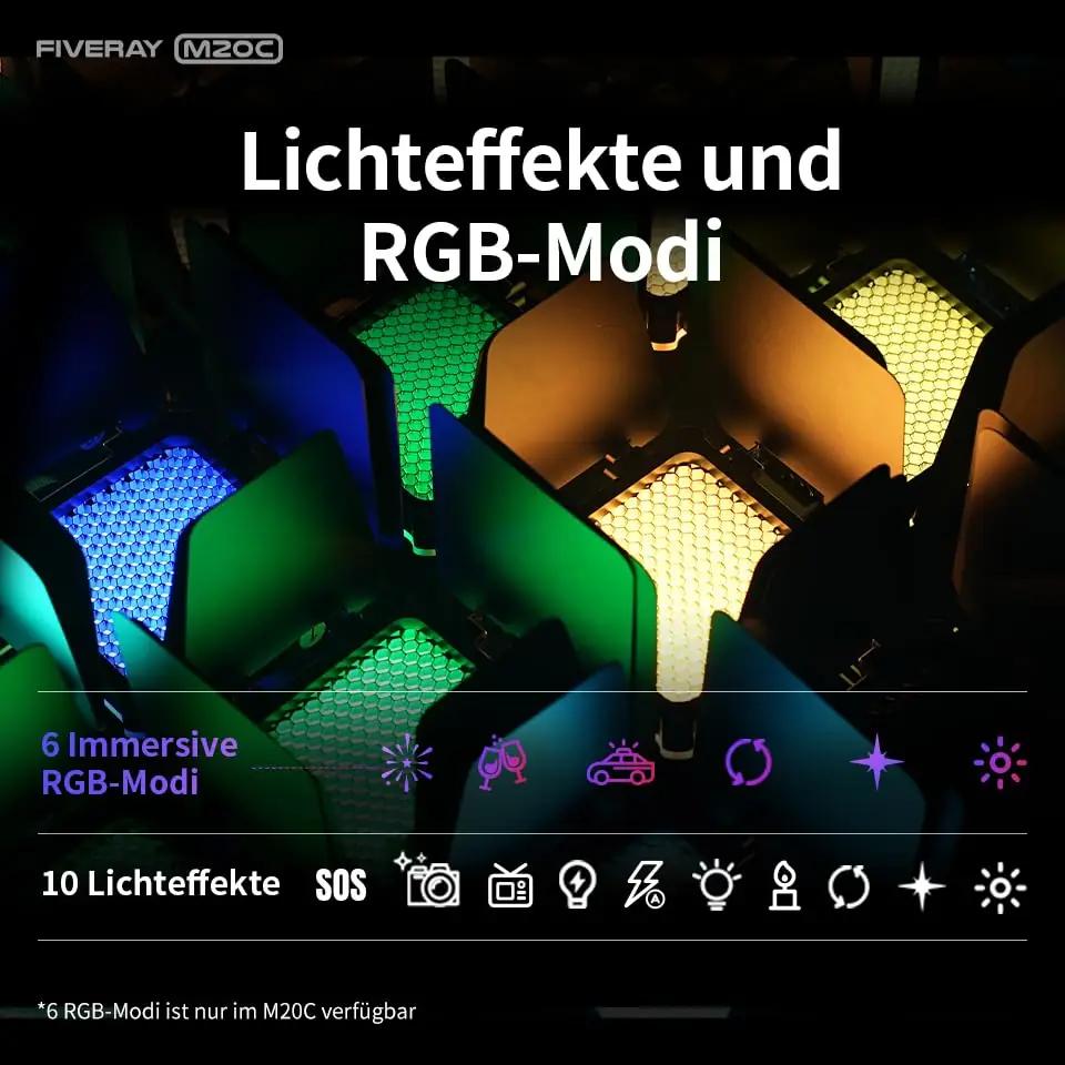 ZHIYUN M20C RGB videolamp — kompaktne magnetiline valguslahendus – lisavaade