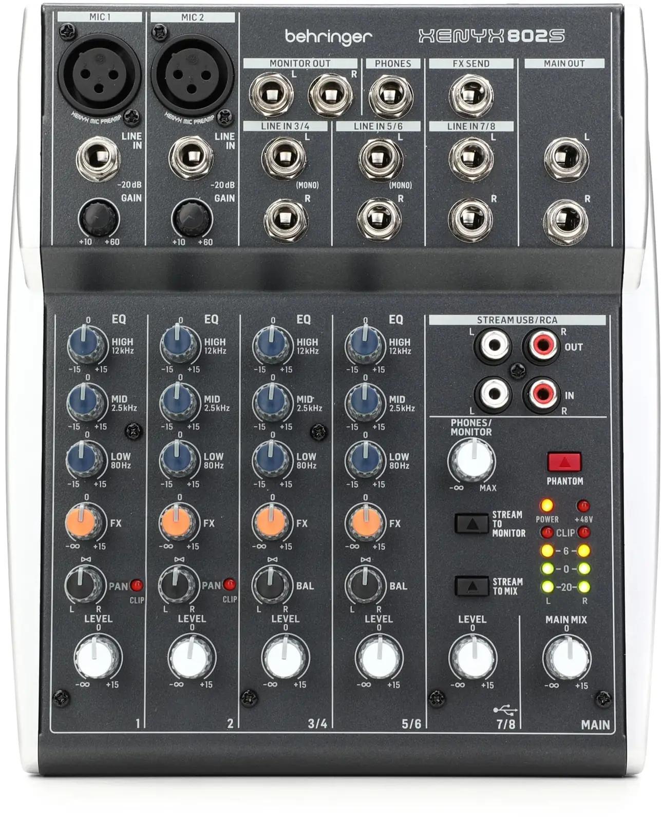 Behringer XENYX 802S mikserid ilma võimendita – toote esivaade