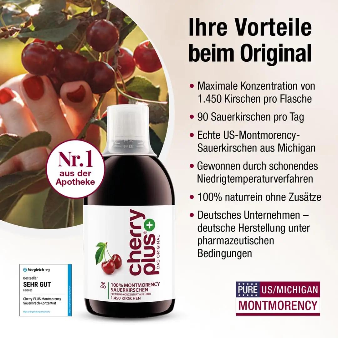 Cherry Plus-Das Original kõrge kontsentratsiooniga kirsiekstrakt – kasutusnäide