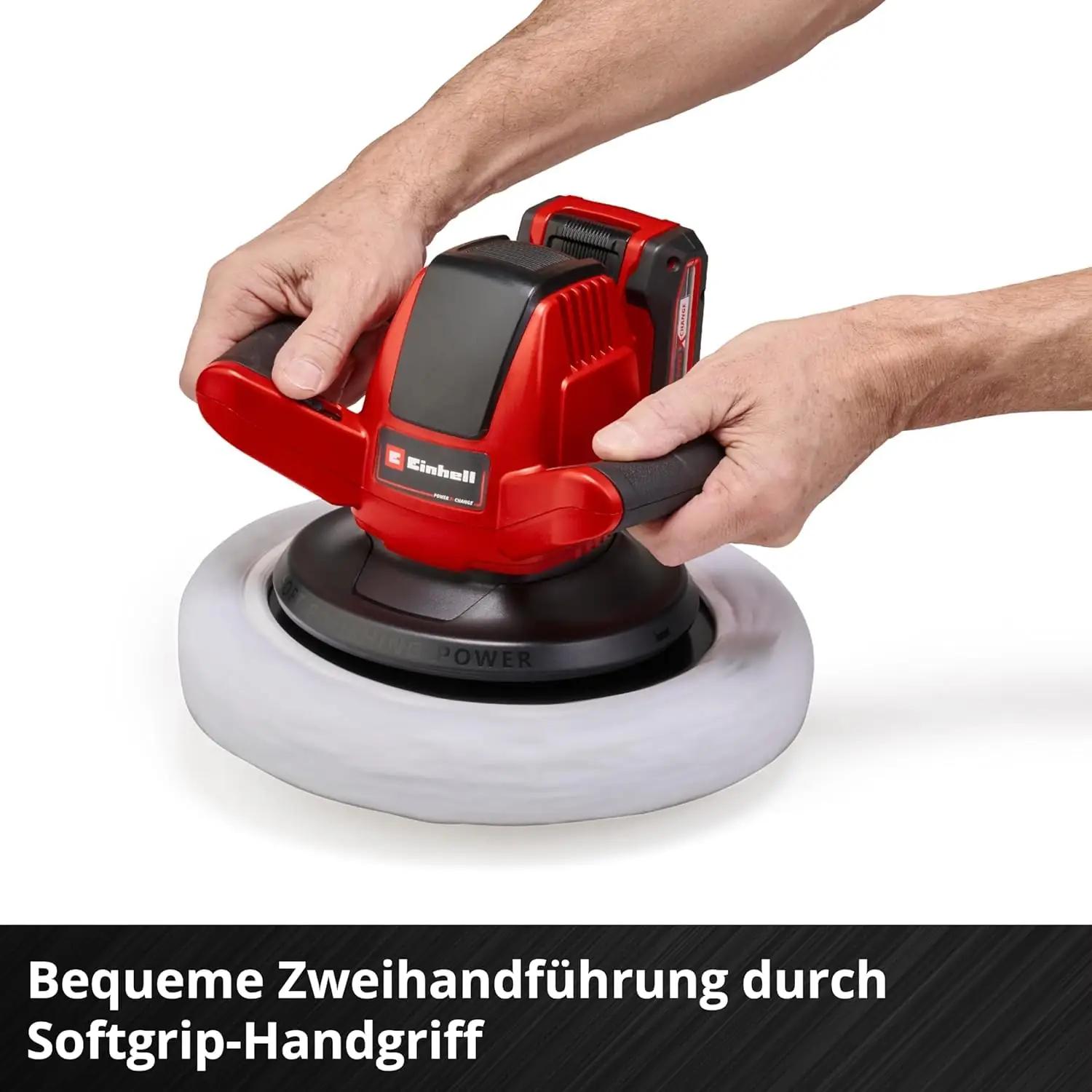 Einhell polisher auto- ja värvihoolduseks, kerge kasutus – pilt 6