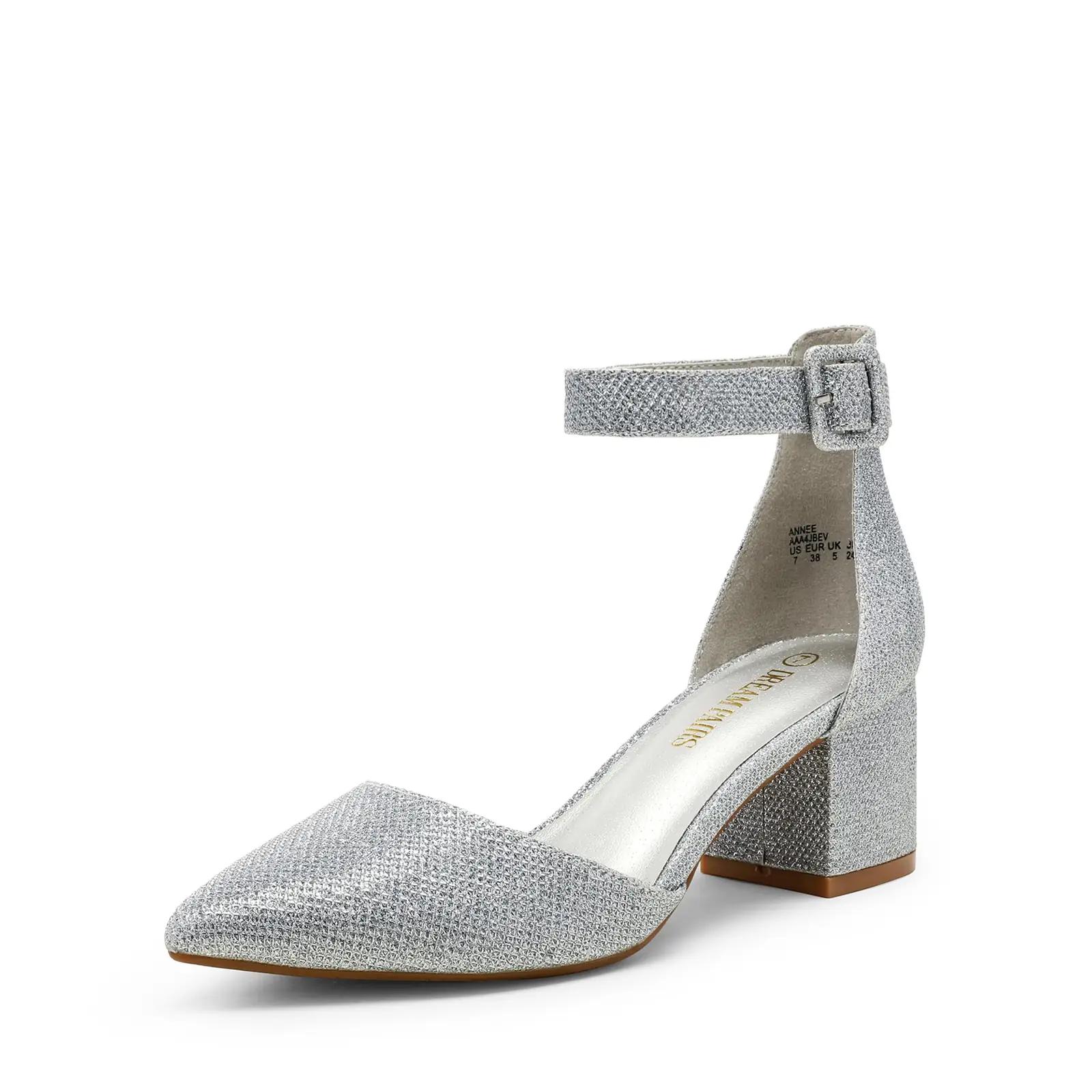 DREAM PAIRS sädelev slingback pumps pidulikuks kandmiseks