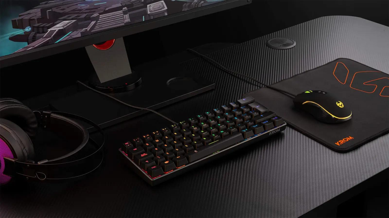 KROM mehaaniline 60% mänguklaviatuur RGB ja Bluetoothiga – pilt 8