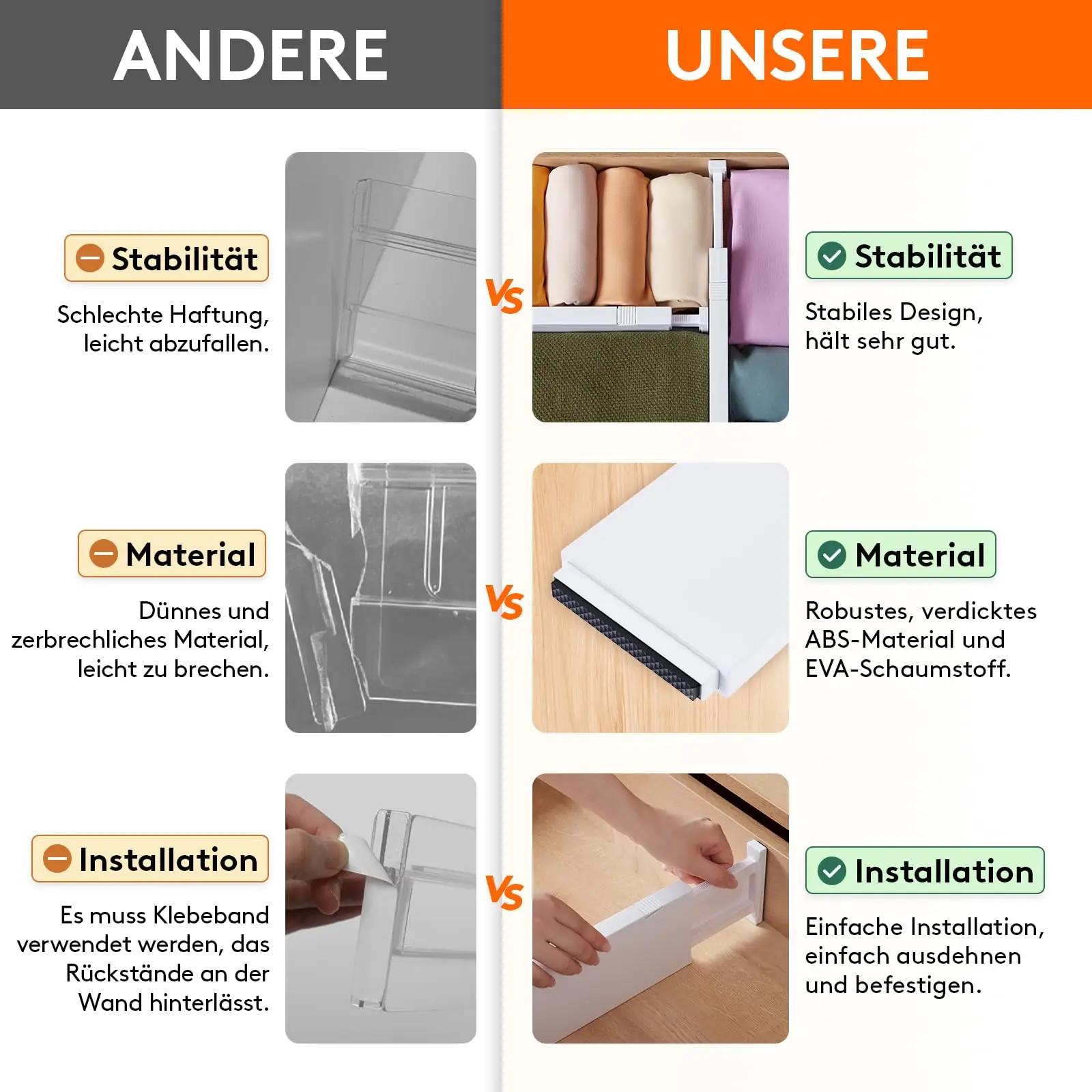Lifewit plastist reguleeritav sahtliorganisaator – kasutusnäide
