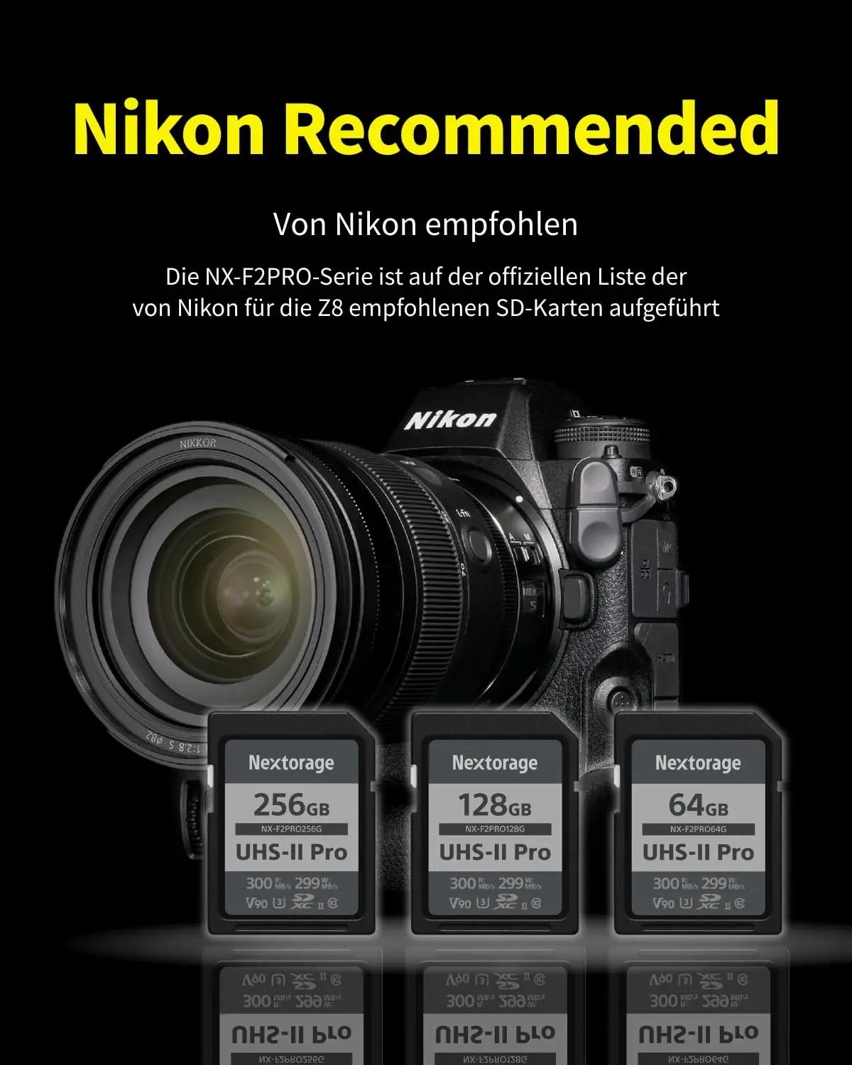 Nextorage 128GB UHS-II SD-kaart – kiire ja töökindel salvestus – kasutusnäide
