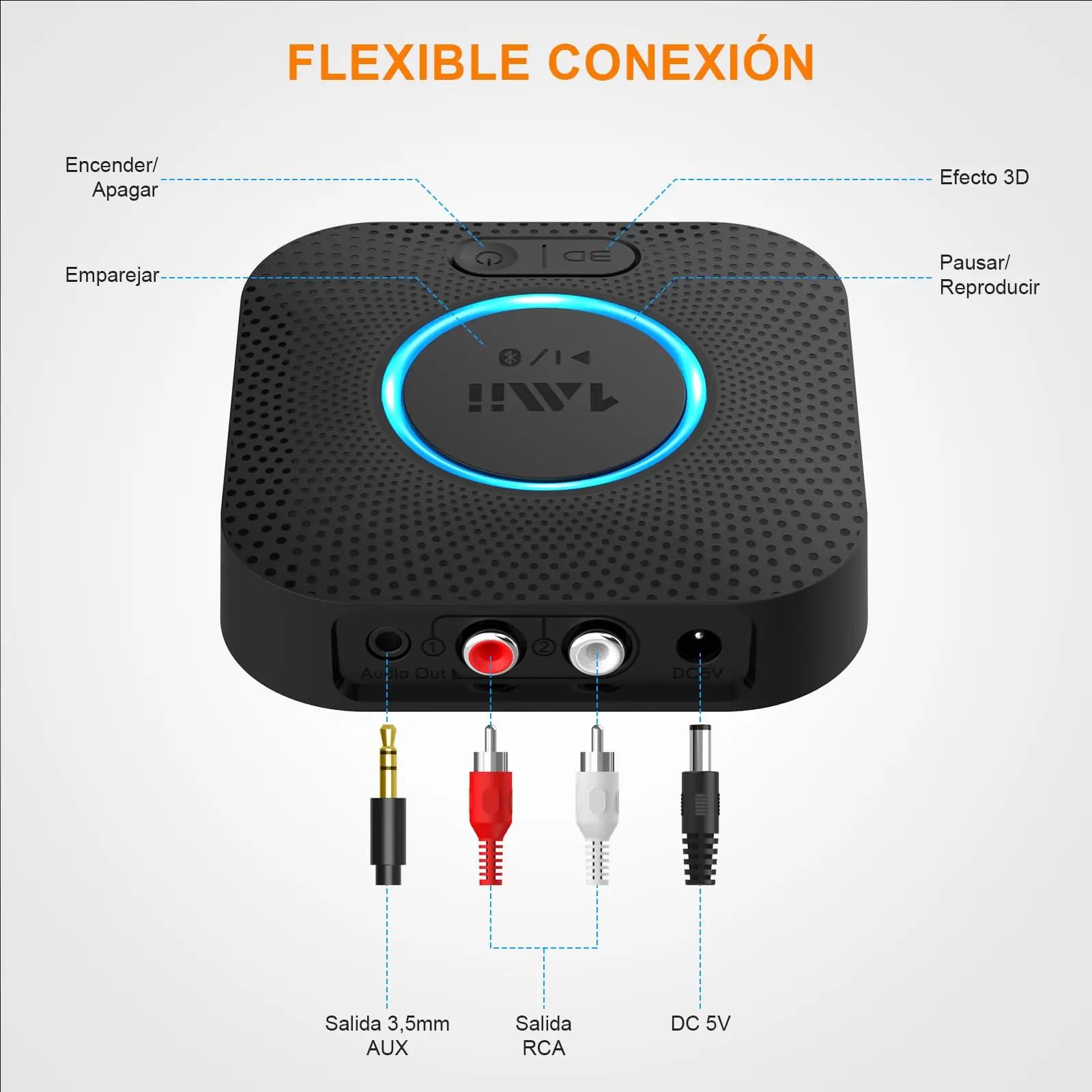 1Mii kvaliteetne Bluetooth Hi‑Fi adapter — voolutoitega heli – pilt 6
