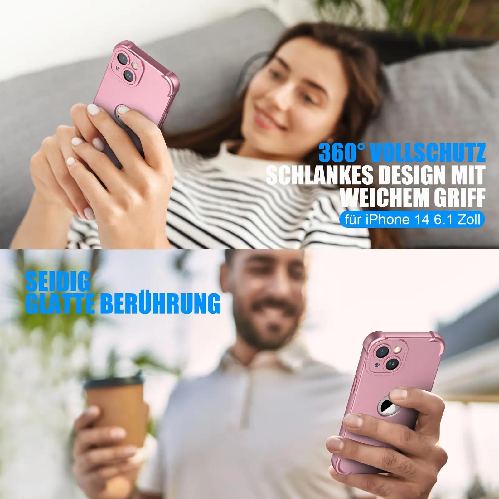 ORETECH roosakuldne silikoonkaitse iPhone 14 jaoks – pilt 6