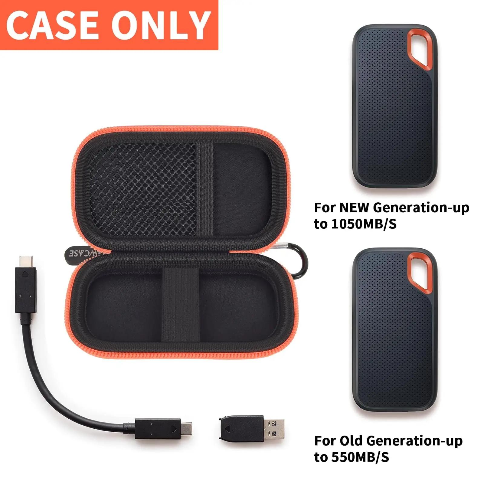GWCASE vastupidav EVA-kott SanDisk SSD-dele — kaitse ja – detailne vaade