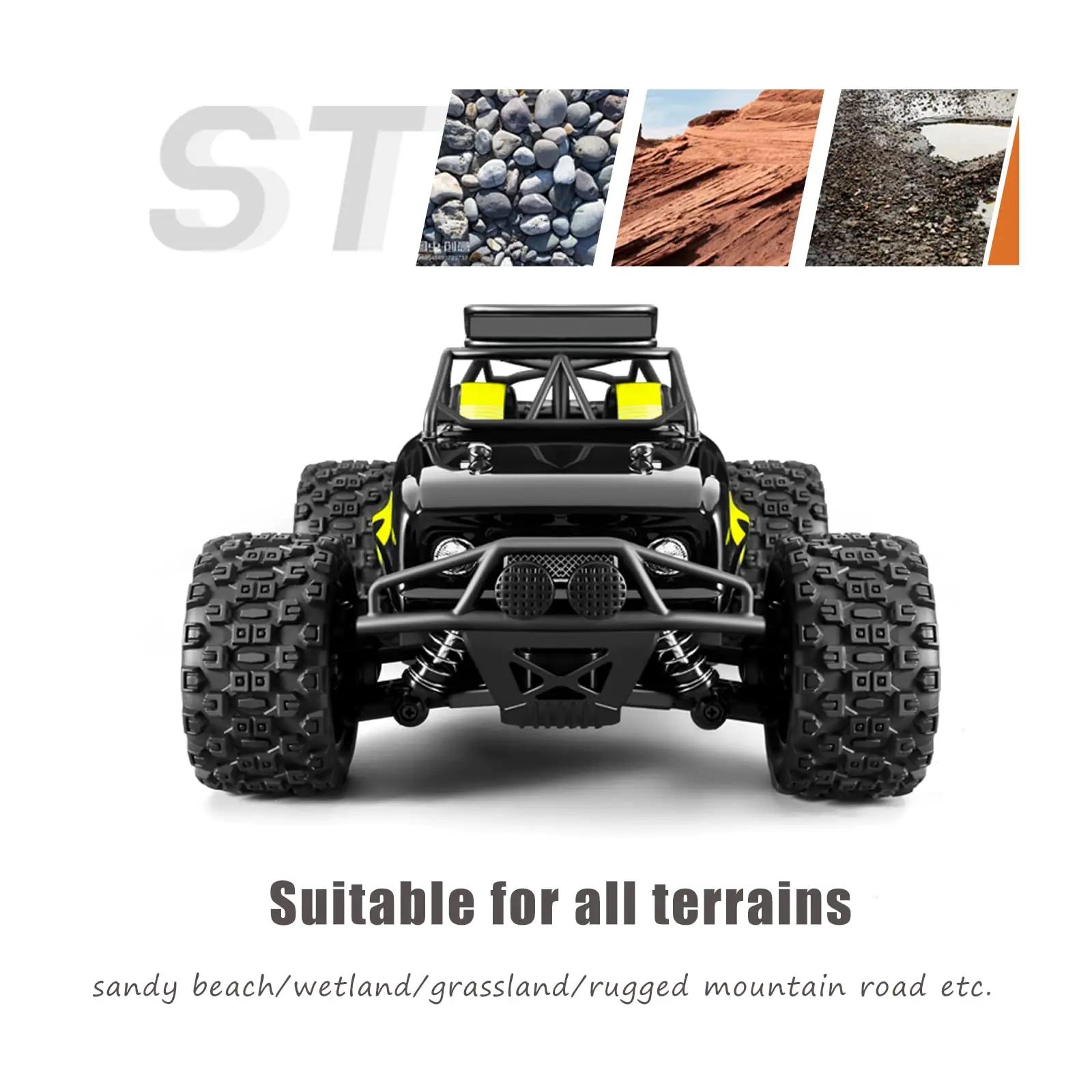 dexinco rohelise kestaga 4WD RC auto — vastupidav maastikuks – pakend ja tarvikud