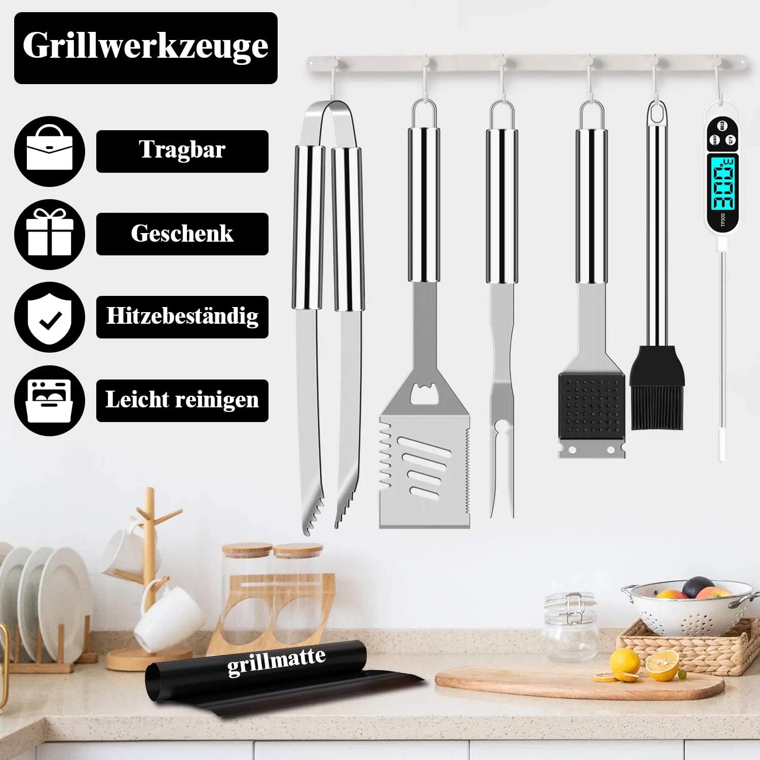 Grilliance roostevaba BBQ komplekt – kinkekõlblik ja vastupidav – pilt 6
