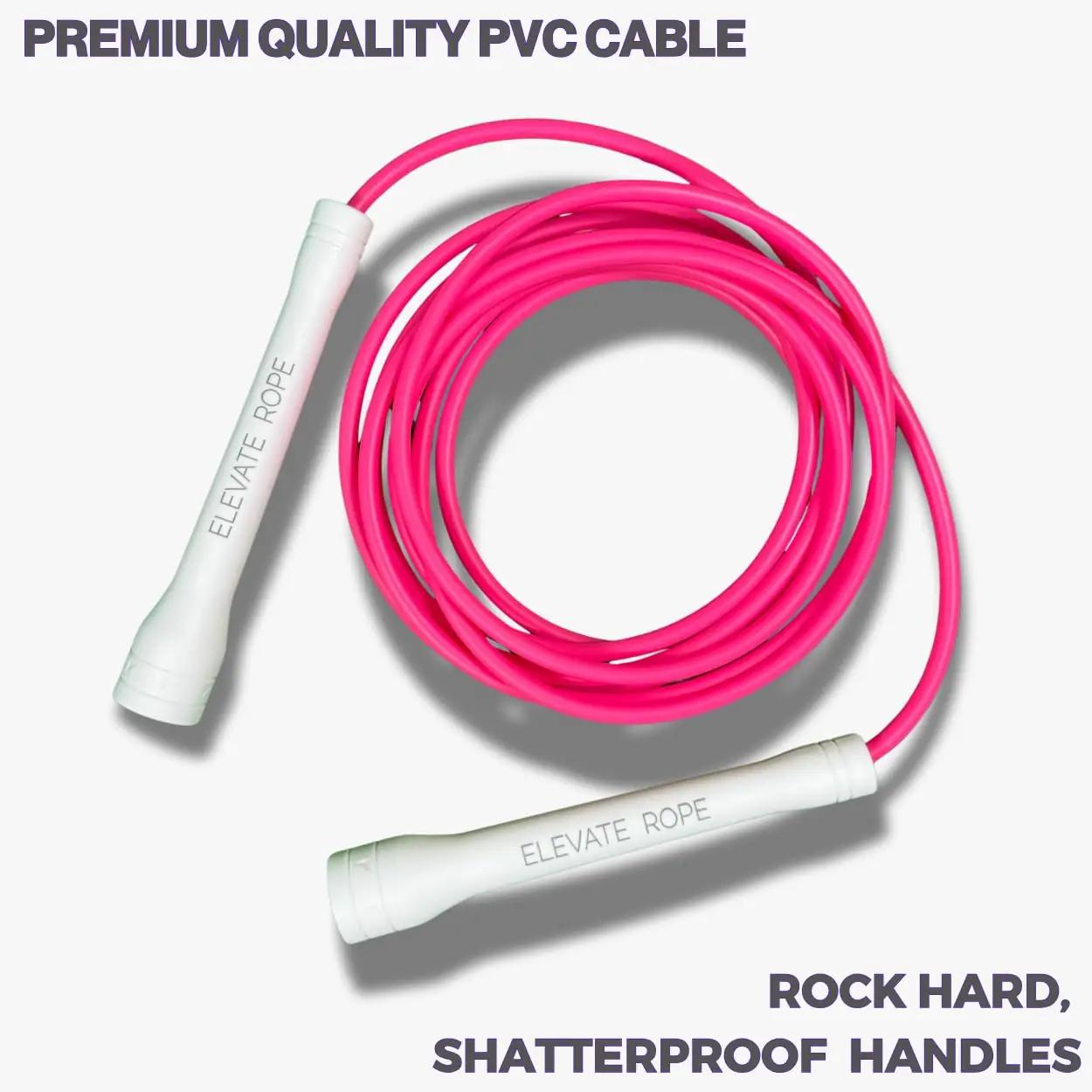Elevate Rope tugev PVC hüppenöör – kiire treeningukomplekt – pakend ja tarvikud