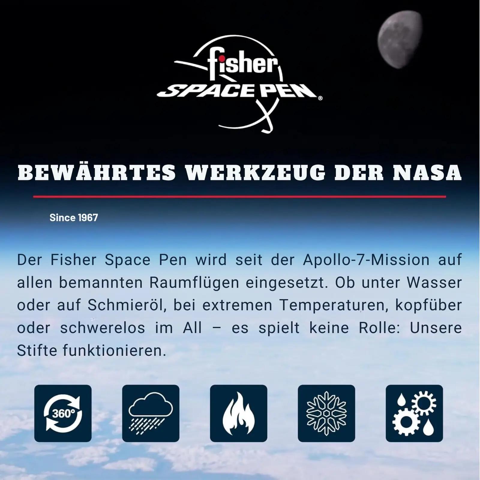 Fisher Space Pen kroomitud metallist kirjutuskingitus — – pilt 6