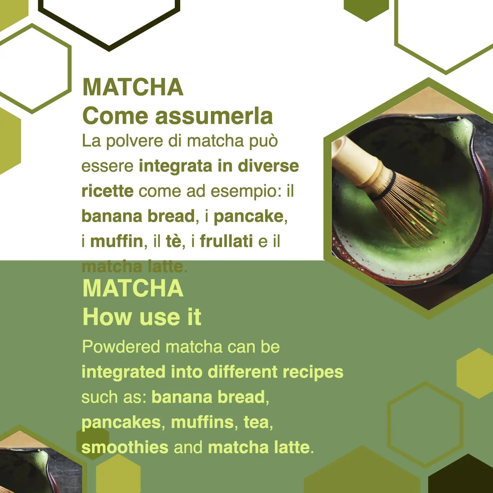 Erbotech mahe Matcha pulber 1 kg – premium kokkamise ja joogiks – kasutusnäide