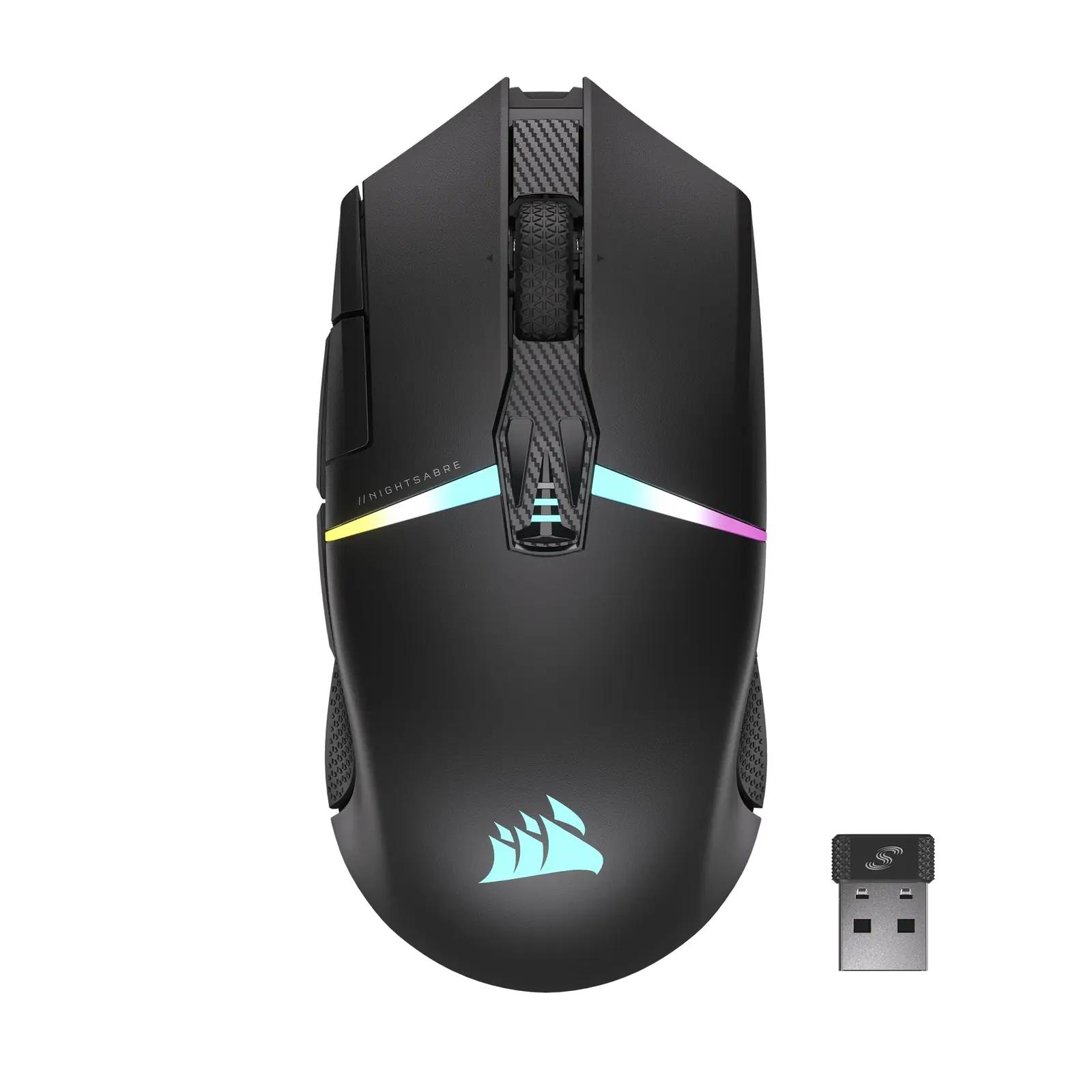 Corsair NIGHTSABRE traadita mänguhiir – kõrge DPI ja pika akuiga