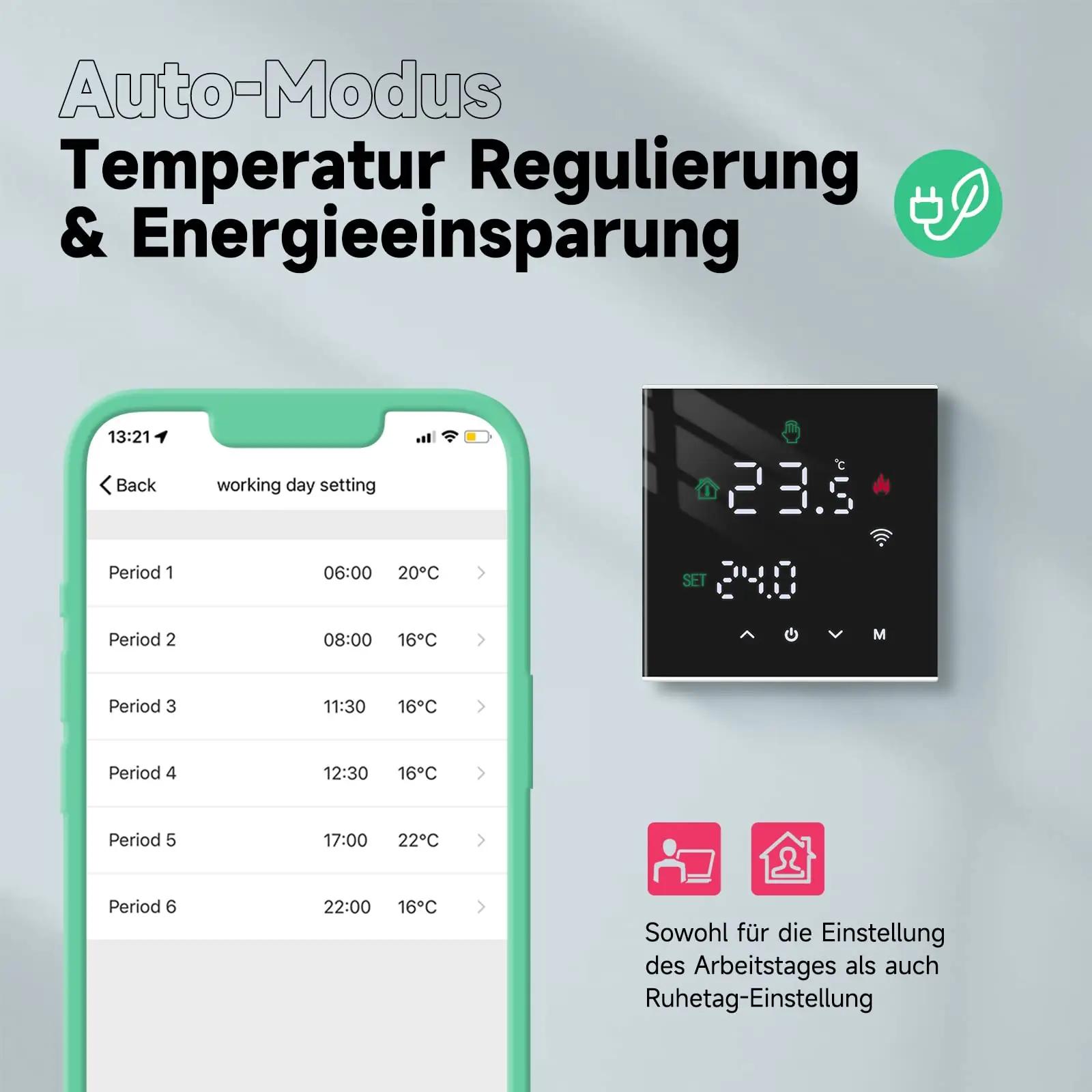 BEOK CONTROLS nutikas WiFi-termoteraator — täpne koduküte – pakend ja tarvikud