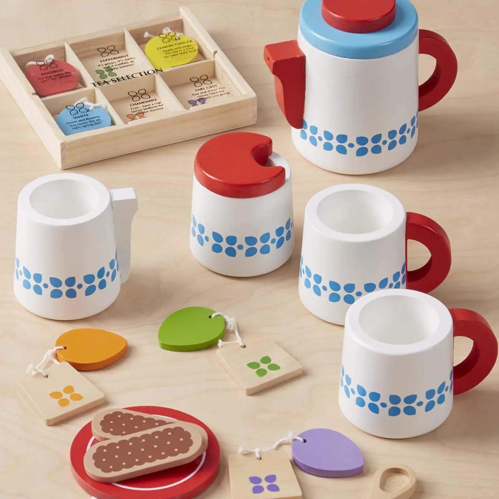 Melissa & Doug puidust teeserviis lastele – kingiideeks kvaliteet – pakend ja tarvikud