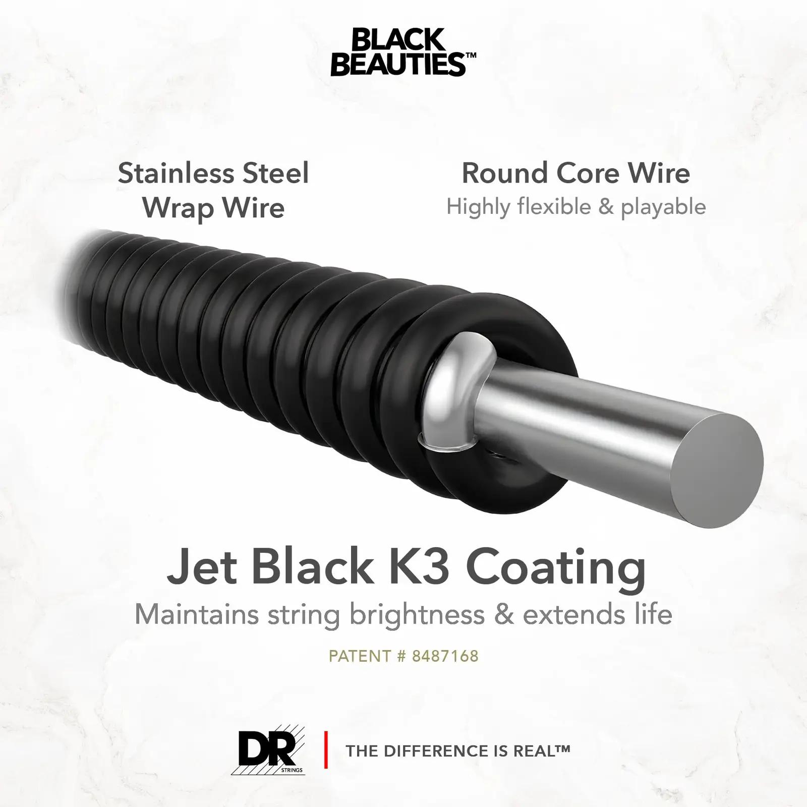DR Strings BKB5-45 basskitarrikeeled – detailne lähivaade