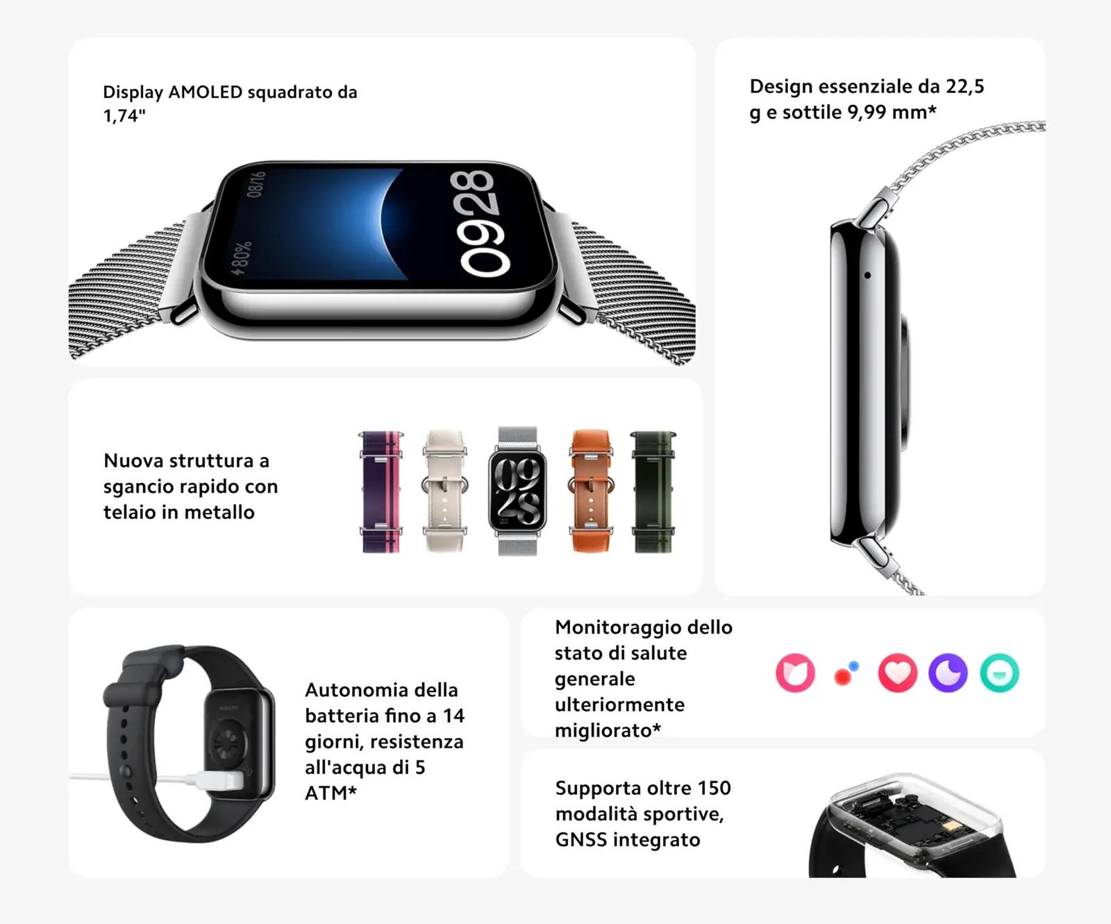 XIAOMI kerge aluminiumist aktiivsusmonitor — stiilne kingiidee – pakend ja tarvikud