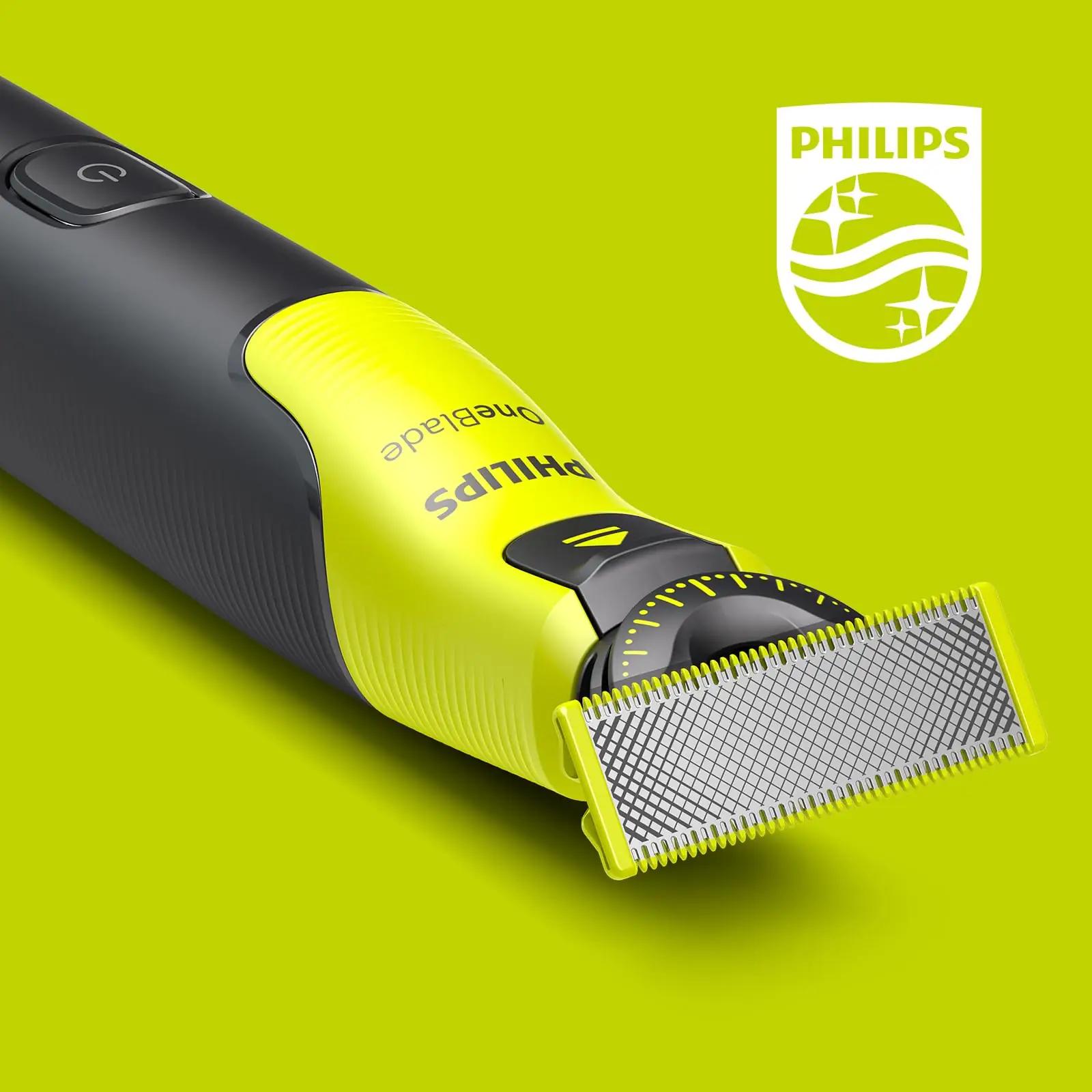 Philips OneBlade 360 — titankattega näo- ja kehahooldus – kasutusnäide