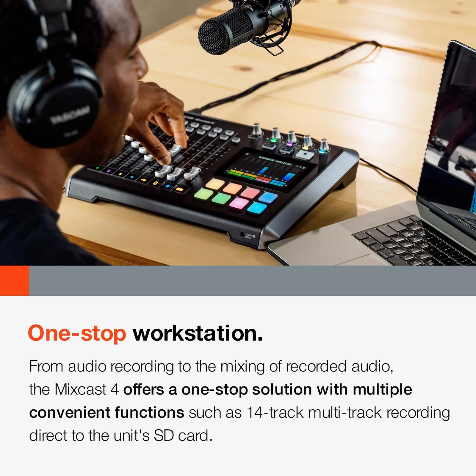 Tascam audiosegisti ja salvestaja – kompaktne stuudiokvaliteet – lisavaade