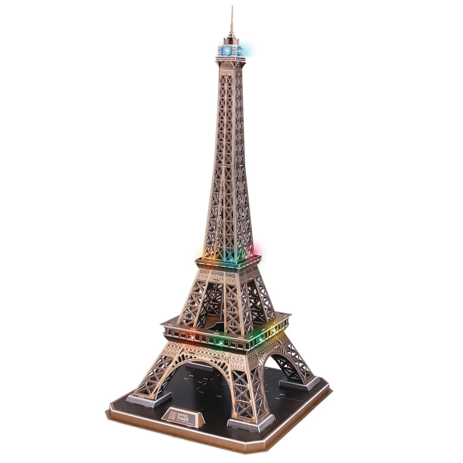 EXPLORA SCIENCES 3D vahtpuzzle – Eiffeli torn, hele ja kingitus – kasutusnäide