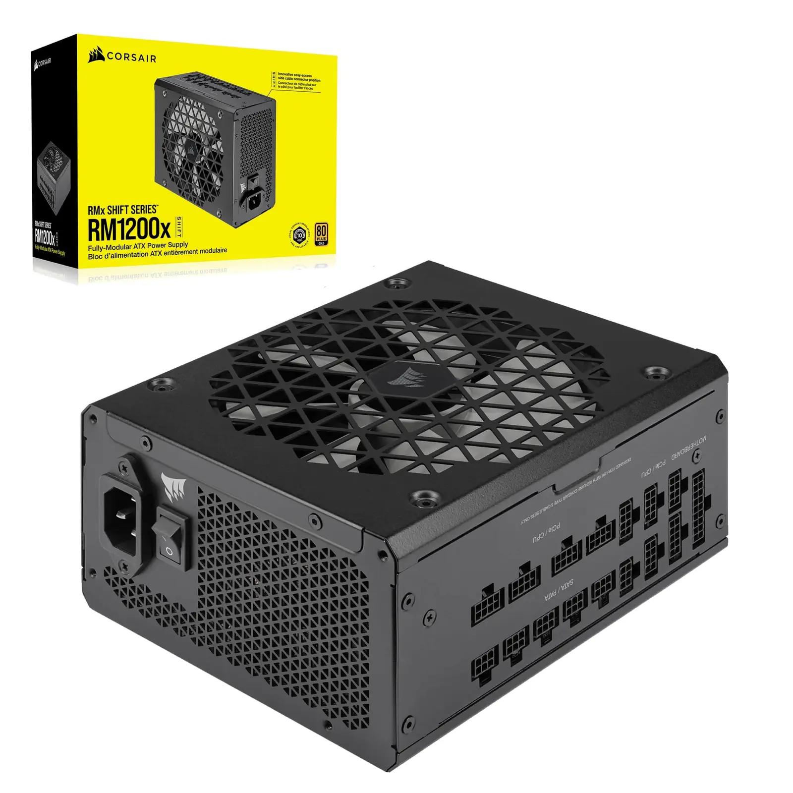 Corsair RM1200x SHIFT tugev ja vaikne ATX toiteplokk