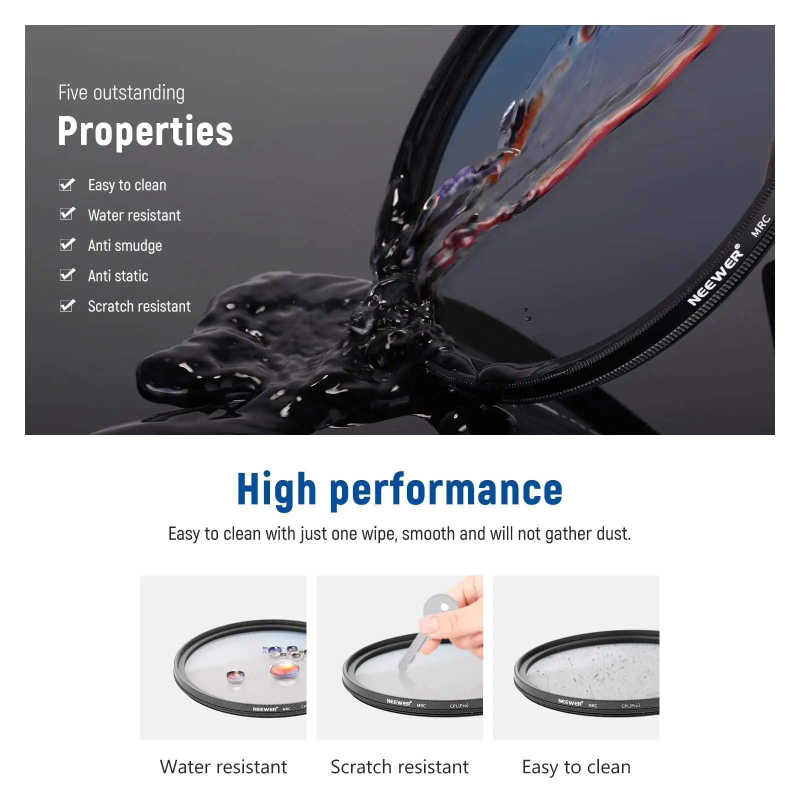 NEEWER 67mm polarisatsioonifilter — teravam kontrast ja – lisavaade