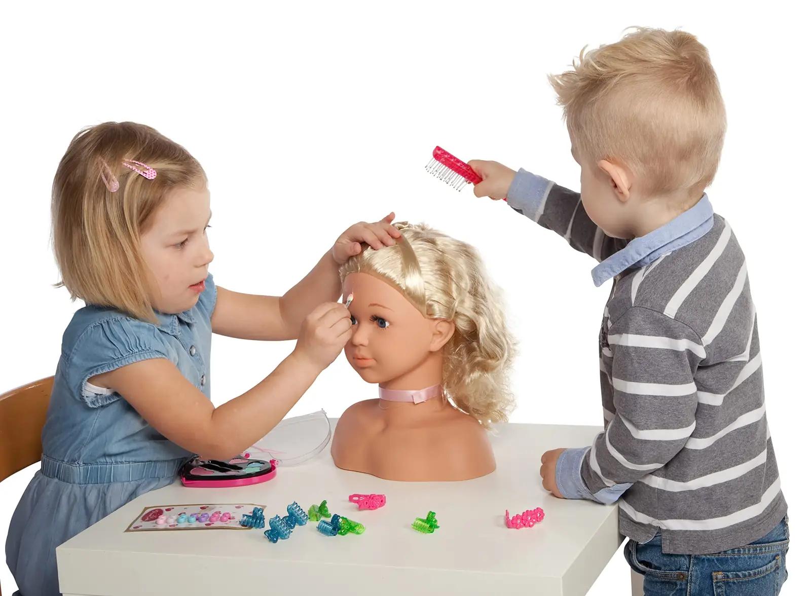 Theo Klein laste friseerimis- ja make-up peakomplekt — mänguline – detailne vaade