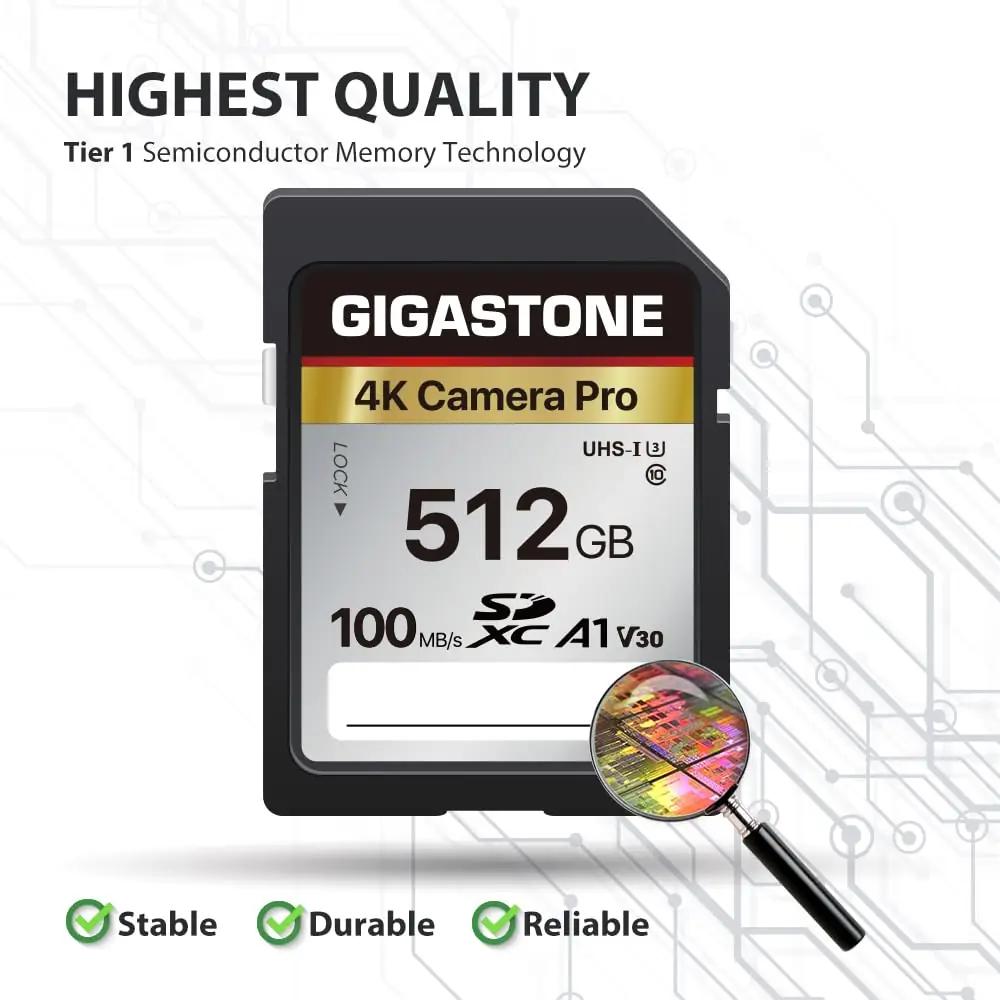 Gigastone 512 GB SDXC kaart 4K-videoks — kiire ja vastupidav – kasutusnäide