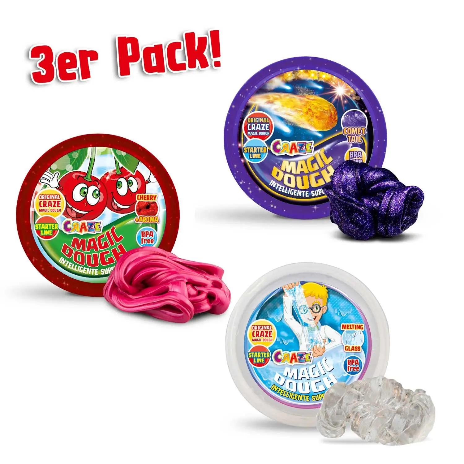 Magic Dough silikoonist mudelivaha – 3 x 15 g komplekt – kasutusnäide
