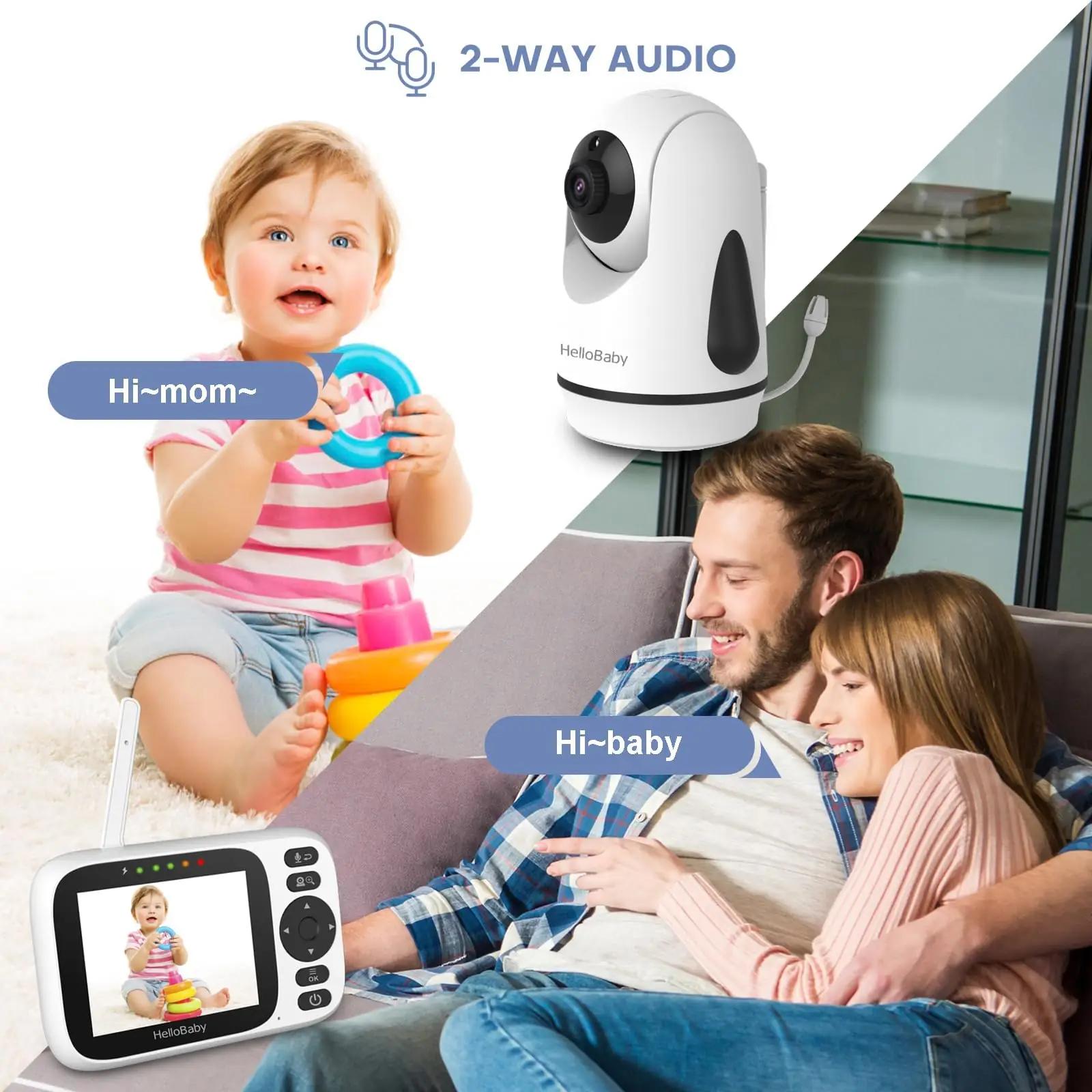 HelloBaby beebimonitor kaameraga — 3,2″ IPS – kasutusnäide