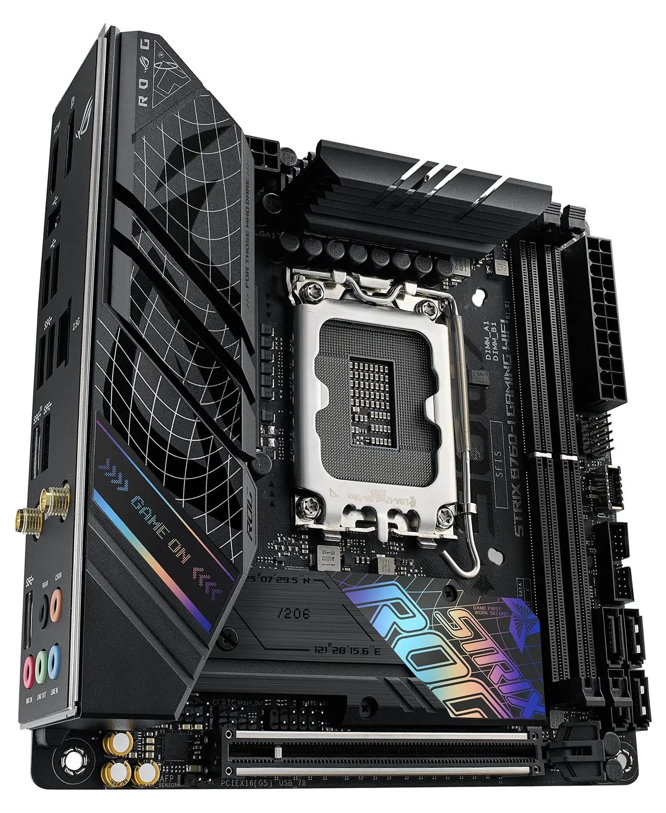 ASUS ROG Strix Mini-ITX emaplaat DDR5 ja WiFi 6E jõudlus – lisavaade