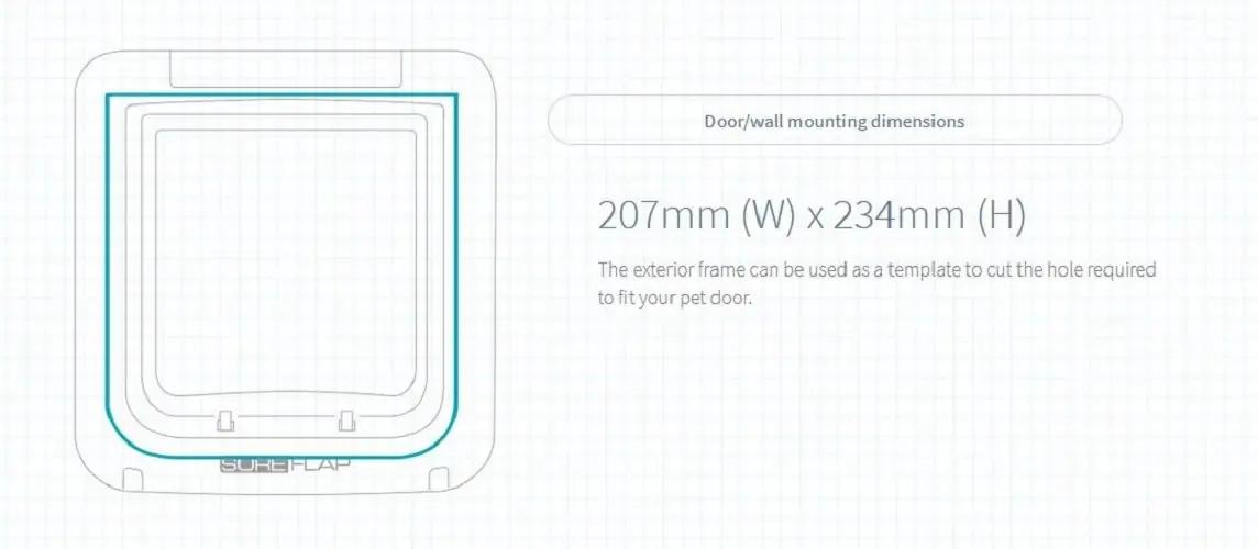 SureFlap valge mikrochip-kassikäik — turvaline sissepääs – pilt 6