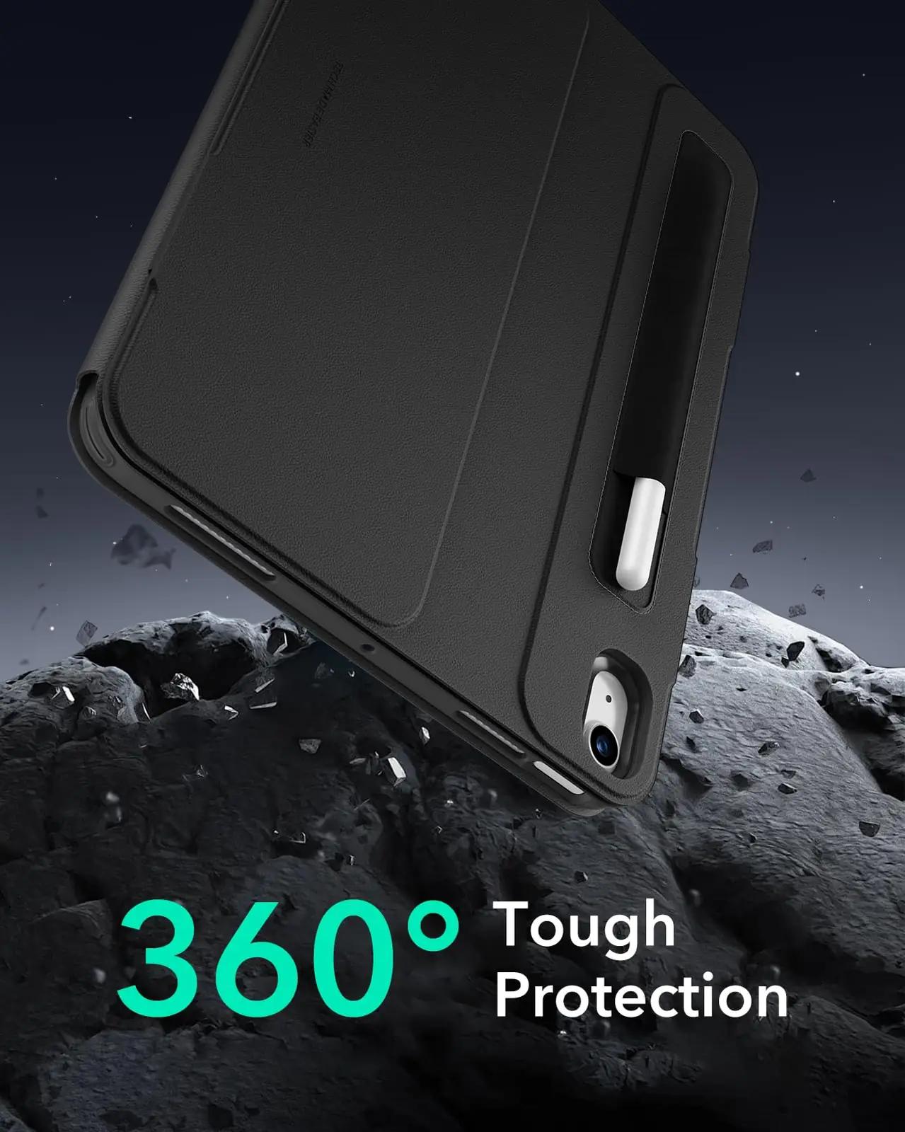 ESR kaitsekott iPad Air 11″ must — magnetkorgiga ja jalaga – pilt 9