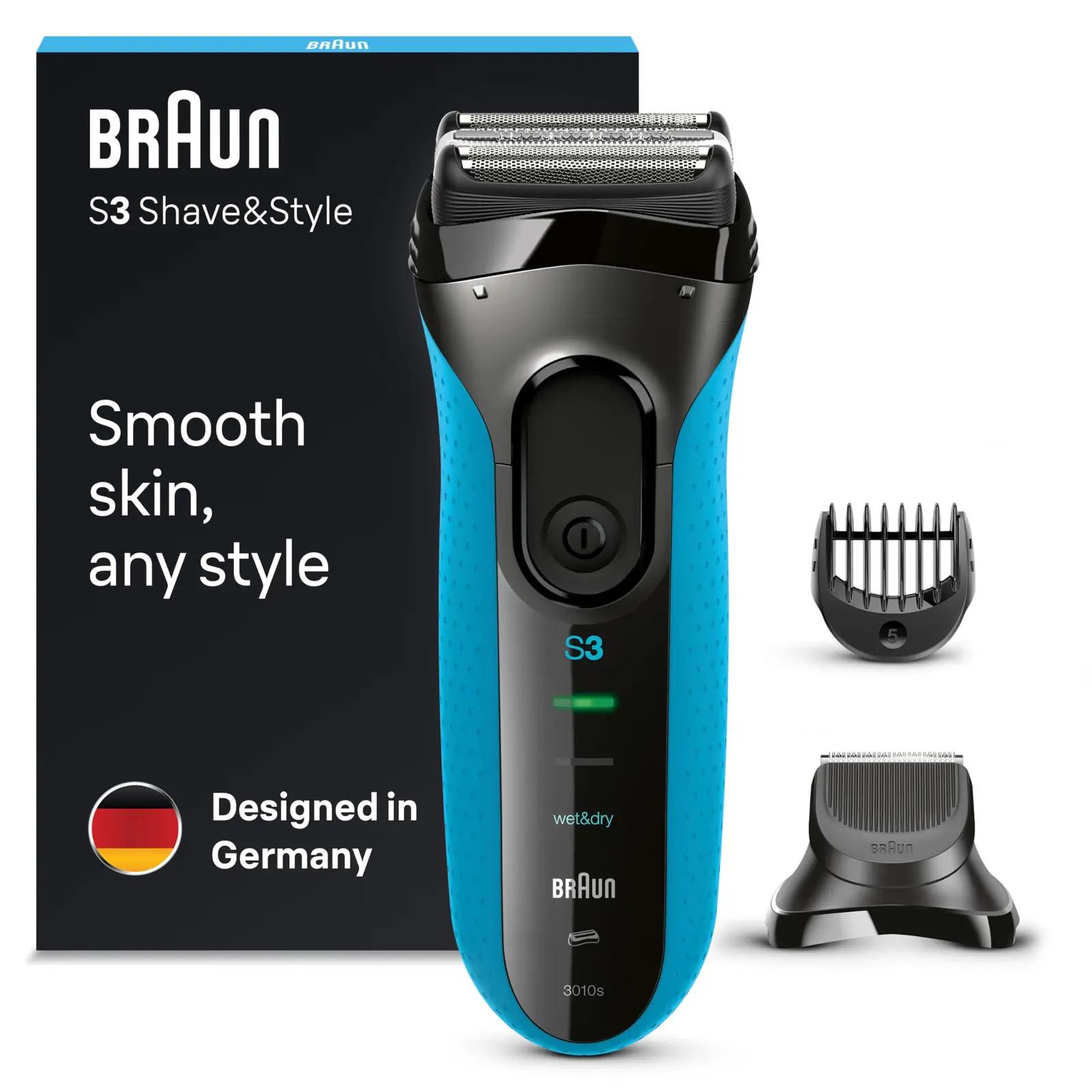 Braun hügieeniline 3‑ühes elektrorasier – vastupidav ja täpne